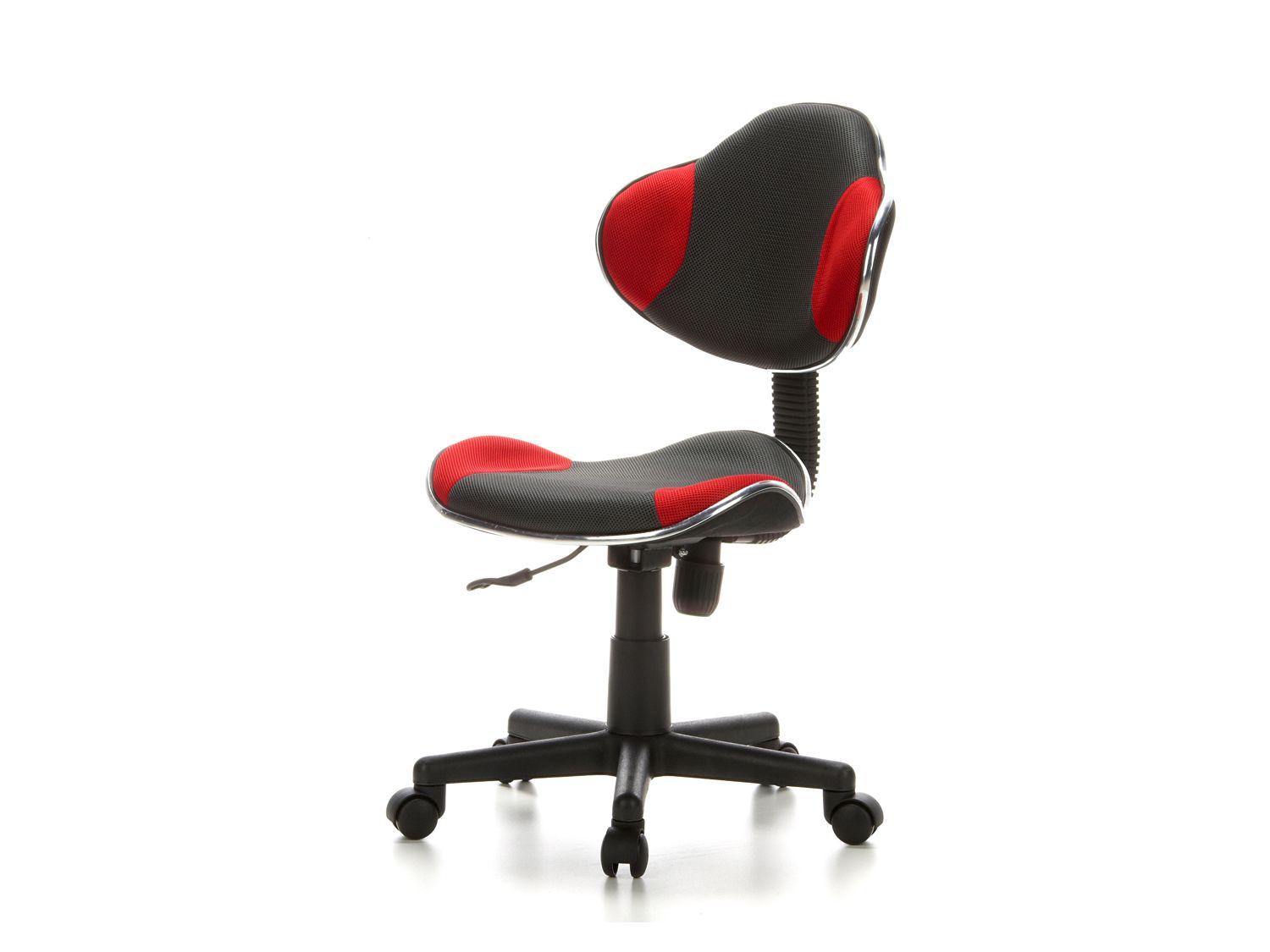 HJH OFFICE Krzesło obrotowe dla dzieci KIDDY GTI-2 (Szary/czerwony)