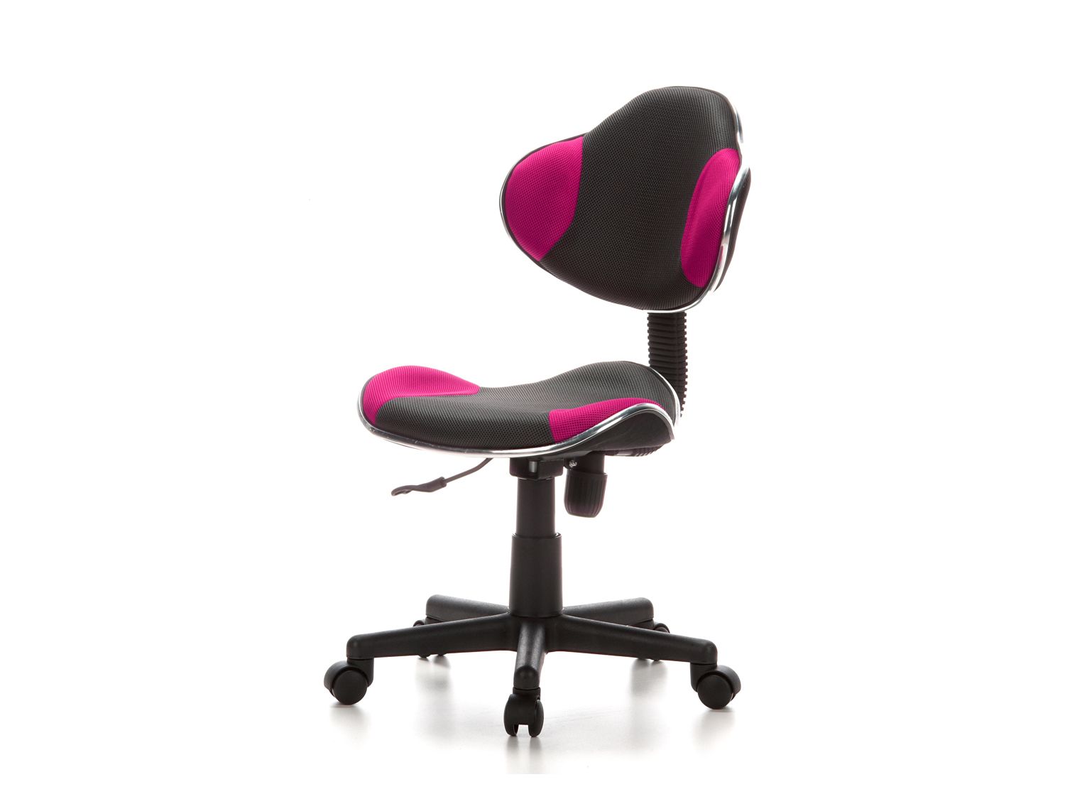 HJH OFFICE Krzesło obrotowe dla dzieci KIDDY GTI-2 (Szary/różowy)