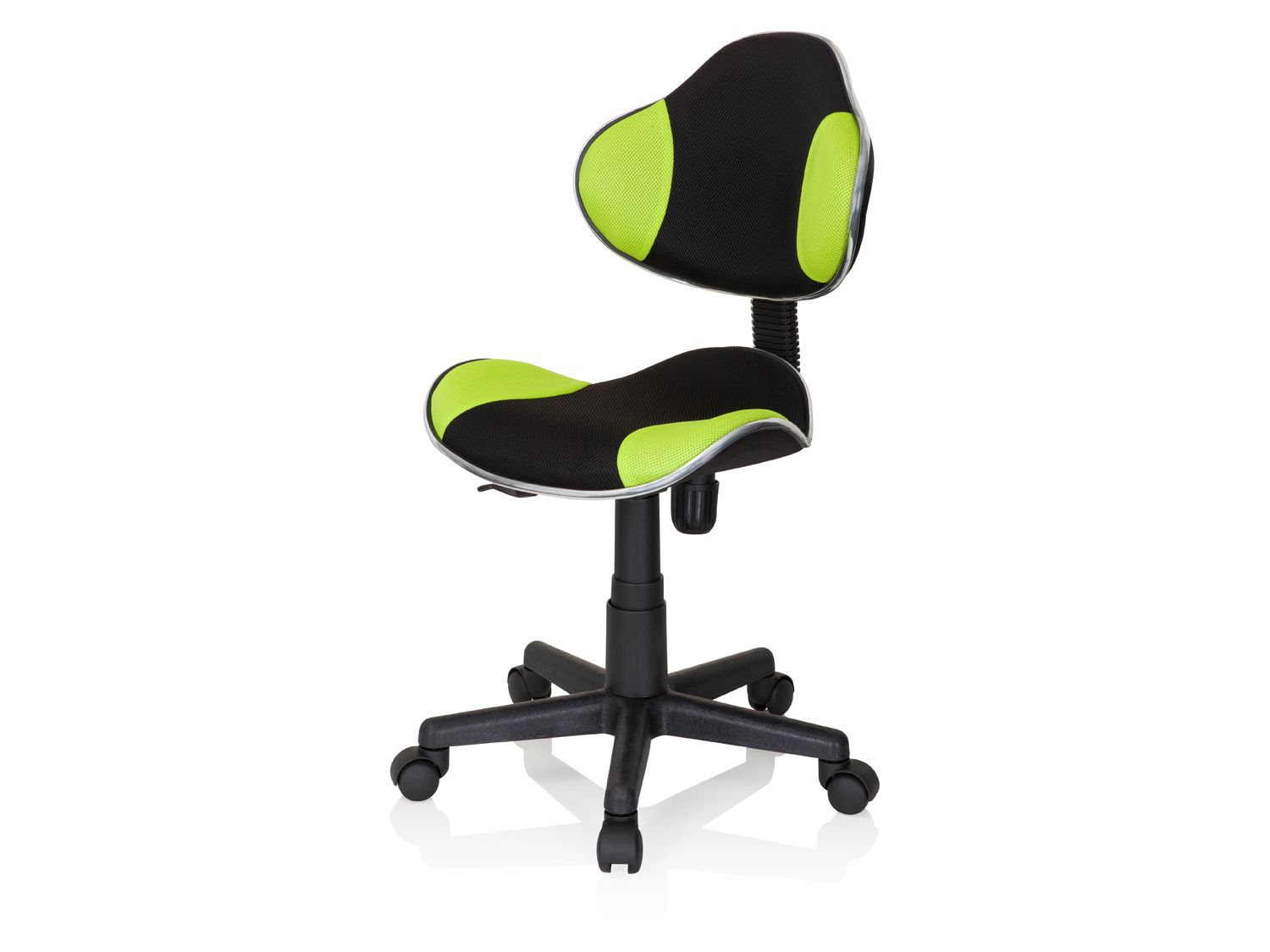 HJH OFFICE Krzesło obrotowe dla dzieci KIDDY GTI-2 (Czarny/zielony)