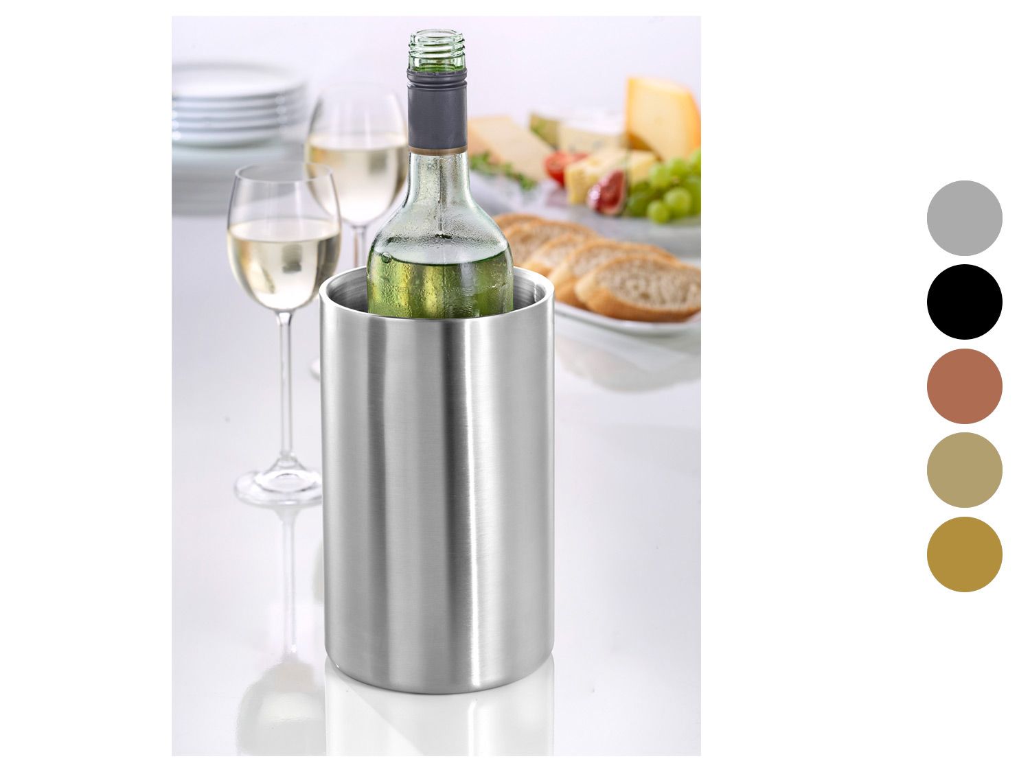 ESMEYER Chłodziarka do wina / Wazon ze stali nierdzewnej, ok. 1,6 l