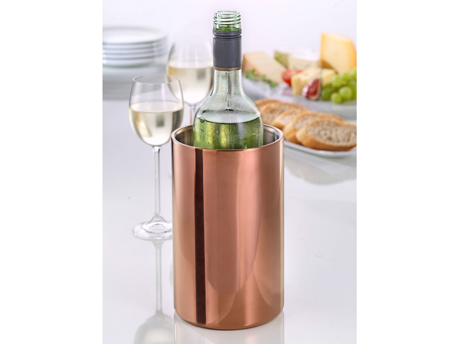 ESMEYER Chłodziarka do wina / Wazon ze stali nierdzewnej, ok. 1,6 l (Miedziany)