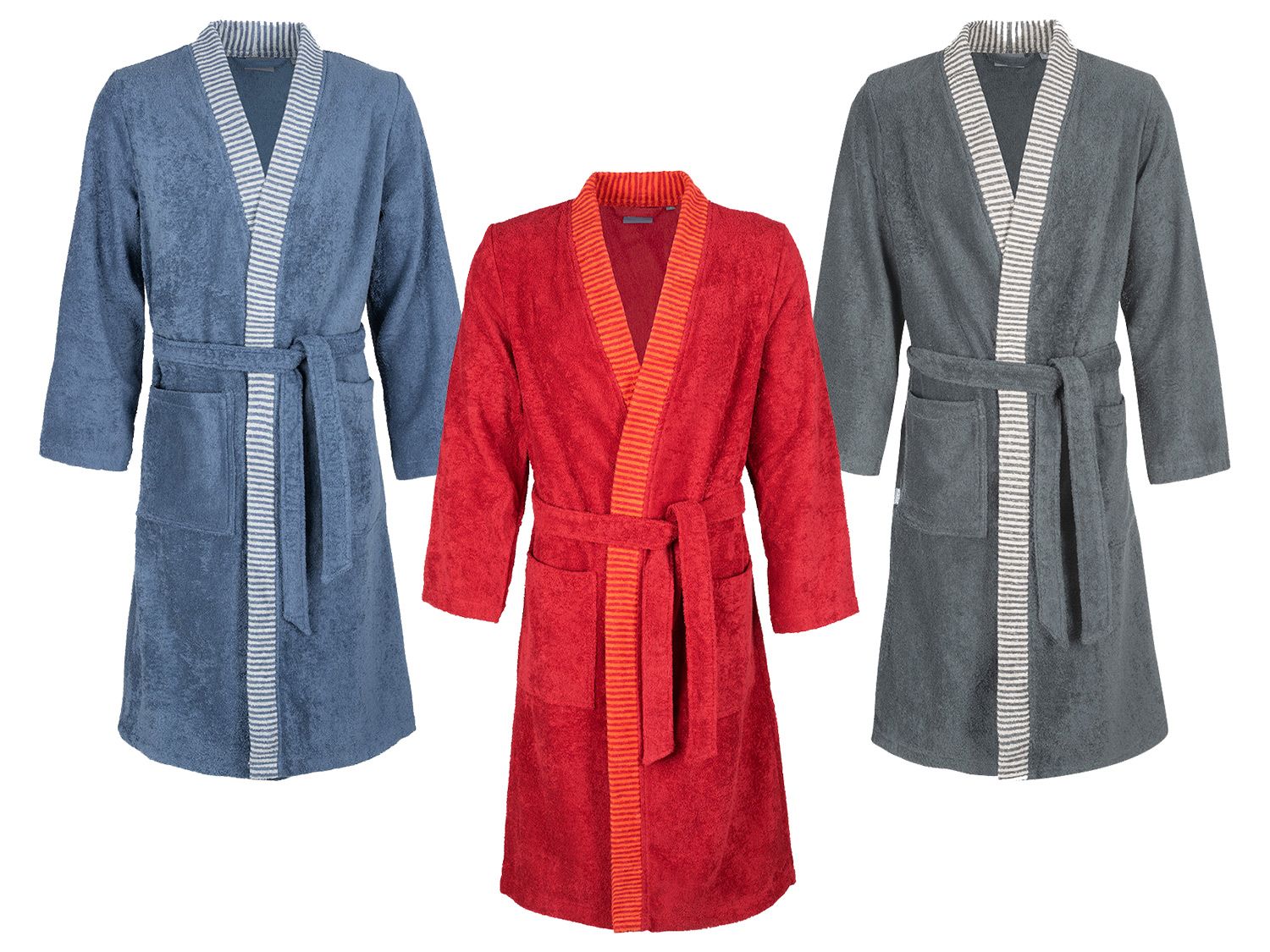 EGERIA Szlafrok męski Bruno w bawełny, w stylu kimono