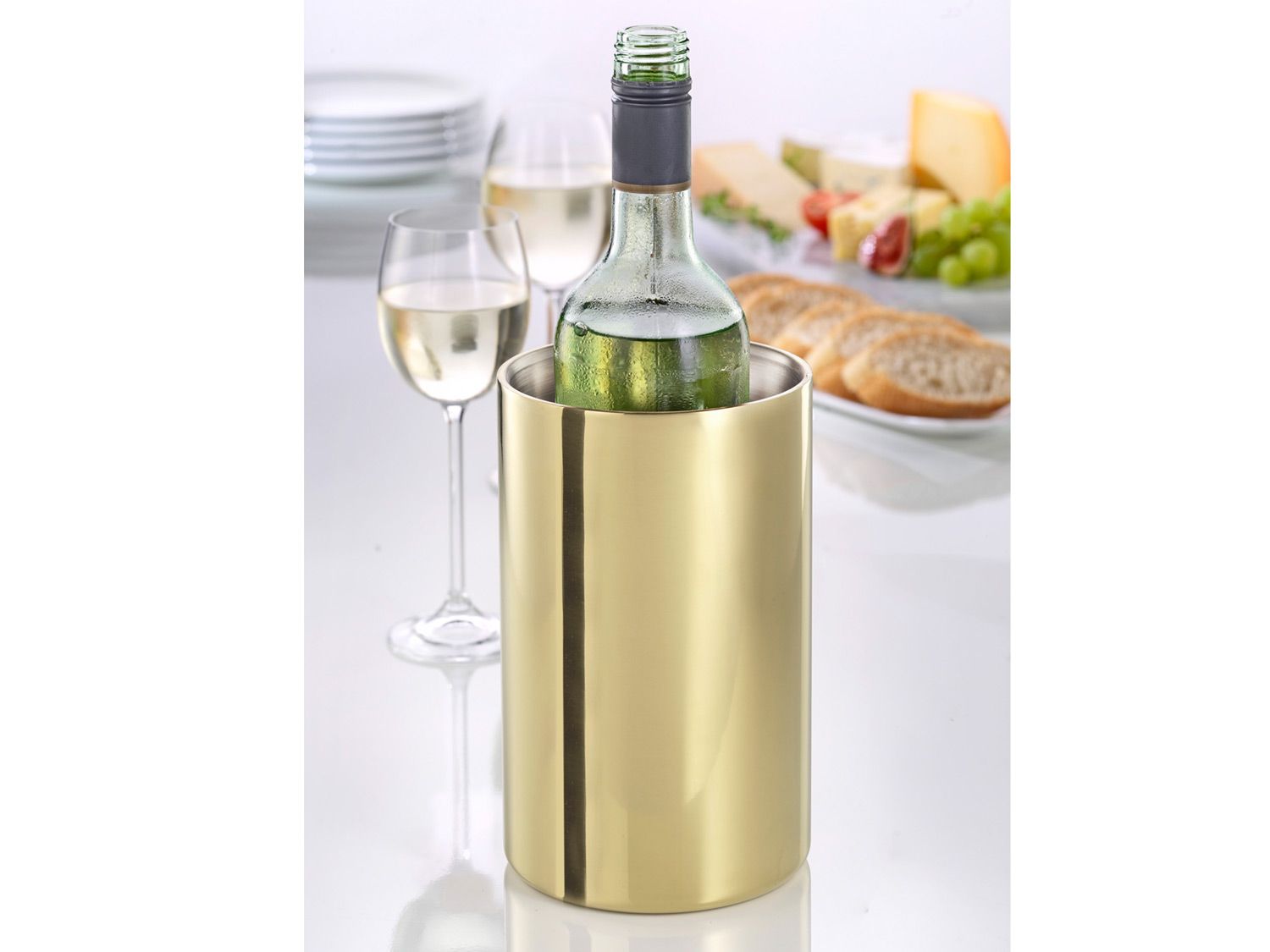 ESMEYER Chłodziarka do wina / Wazon ze stali nierdzewnej, ok. 1,6 l (Szampański)