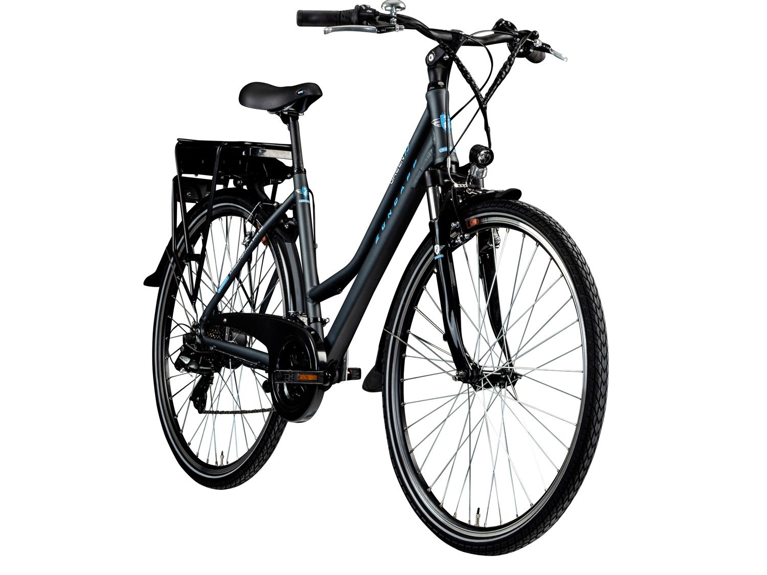 ZÜNDAPP Rower elektryczny trekkingowy zielony 7.7 700c, 28 cali. (Damski)
