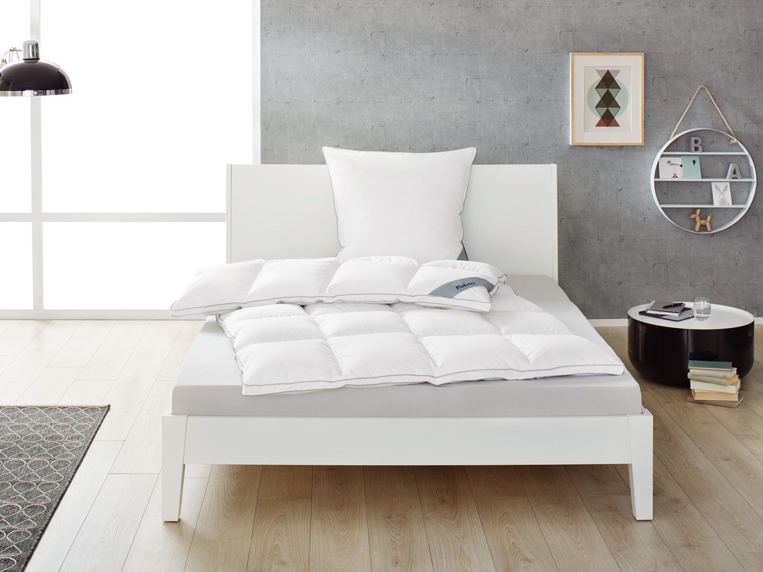 BALETTE Kołdra puchowa kasetonowa Premium Selection 100%, ekstra ciepła (200 x 220 cm)