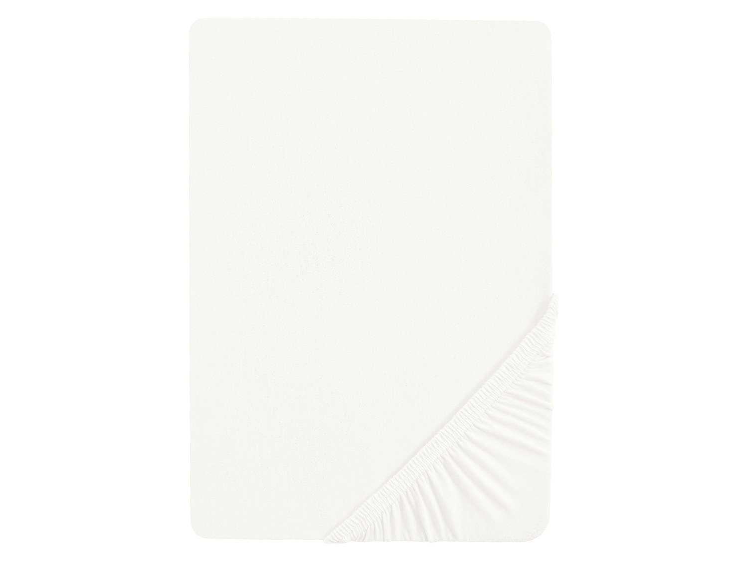 BIBERNA Prześcieradło z dżerseju z gumką 140 - 160 x 200 cm (Biały)