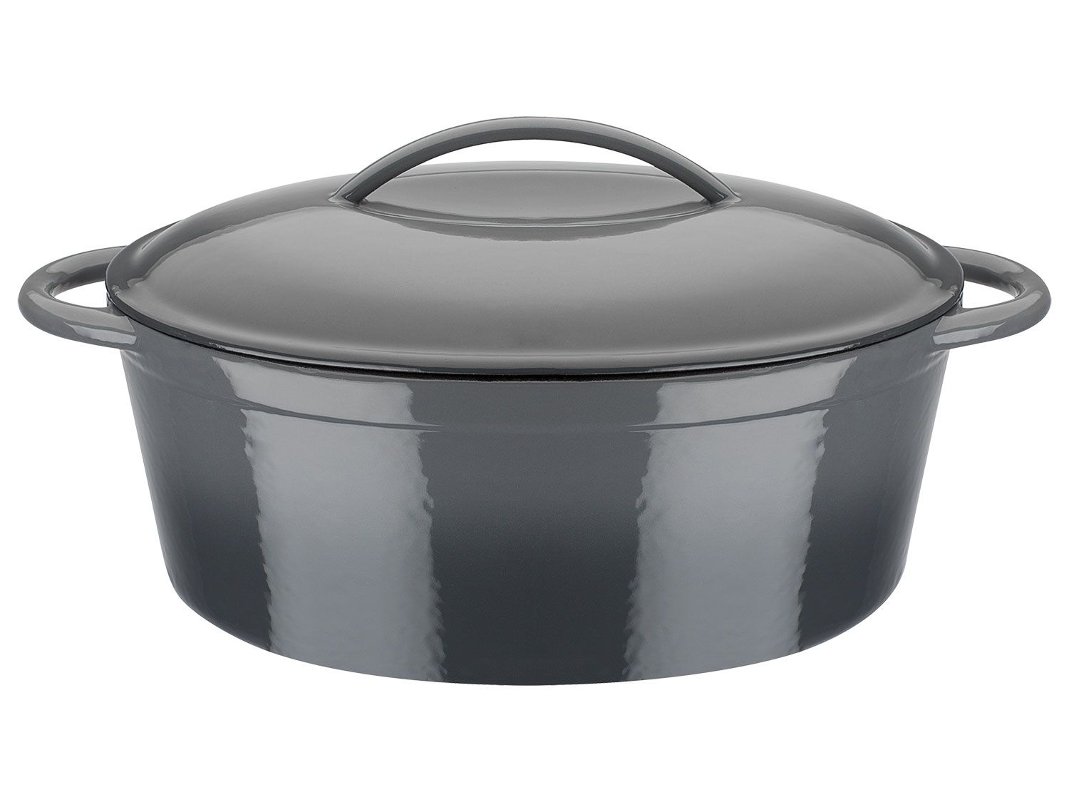 GSW Garnek żeliwny, 4,5 l / Brytfanna, 7 l / Brytfanna 2w1, 5,4 l / Naczynie do tagine, 2 l (Szary, 33 x 25 cm / 7 l)