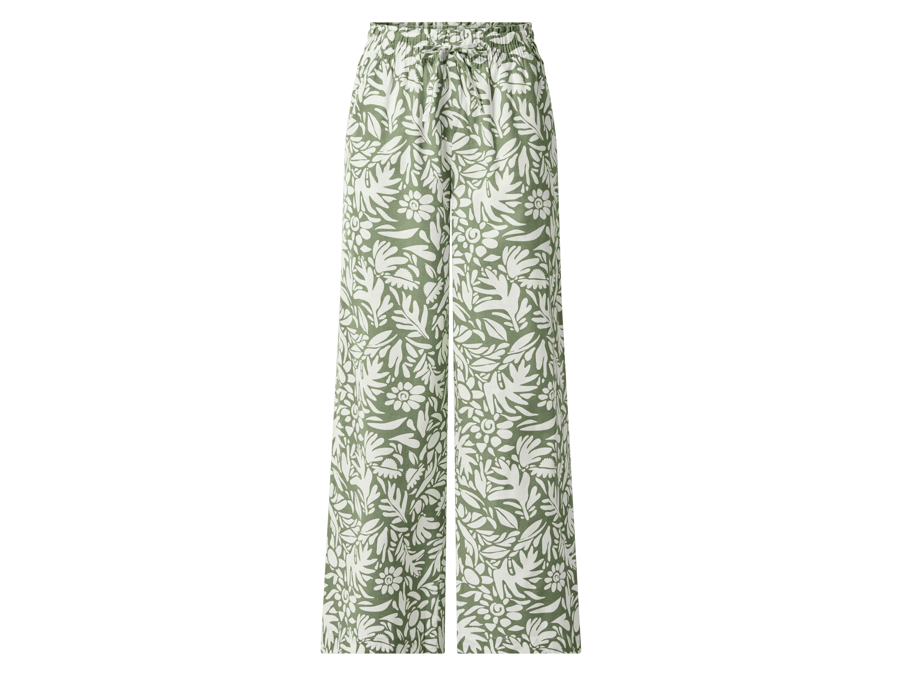 ESMARA® Spodnie wide leg damskie z lnem 