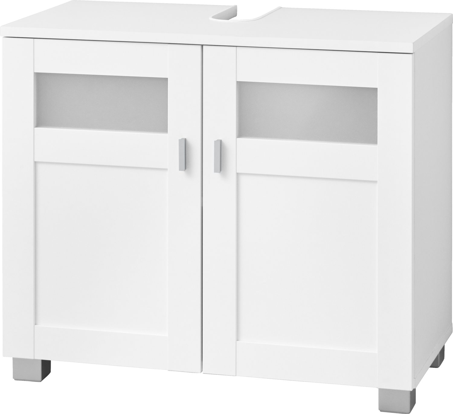 LIVARNO® Szafka pod umywalkę Basel, biała, 68,5x34,8x58,7 cm