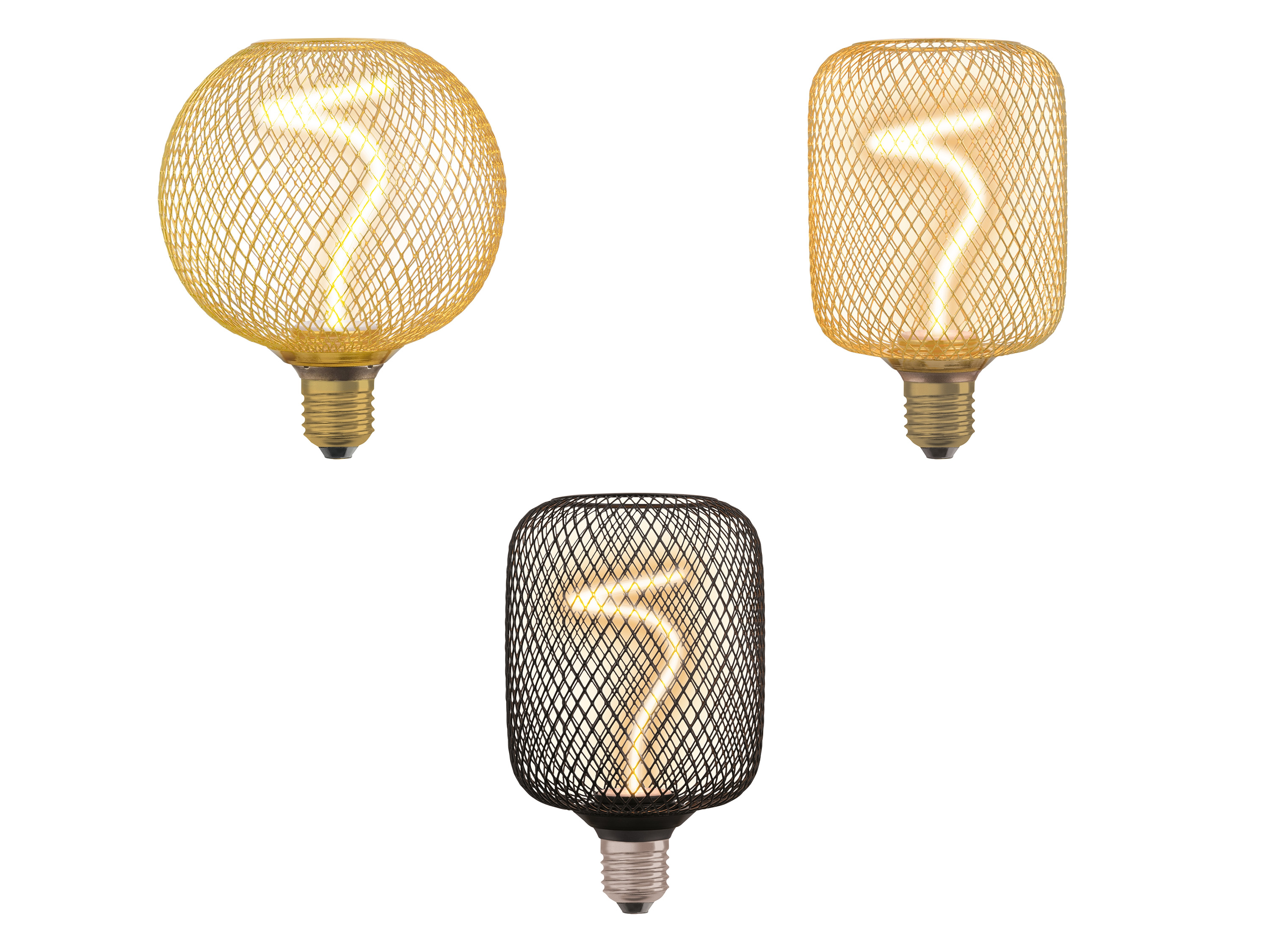 OSRAM Żarówka z żarnikiem spiralnym w metalowej obudowie „Globe 125 / Square 100”