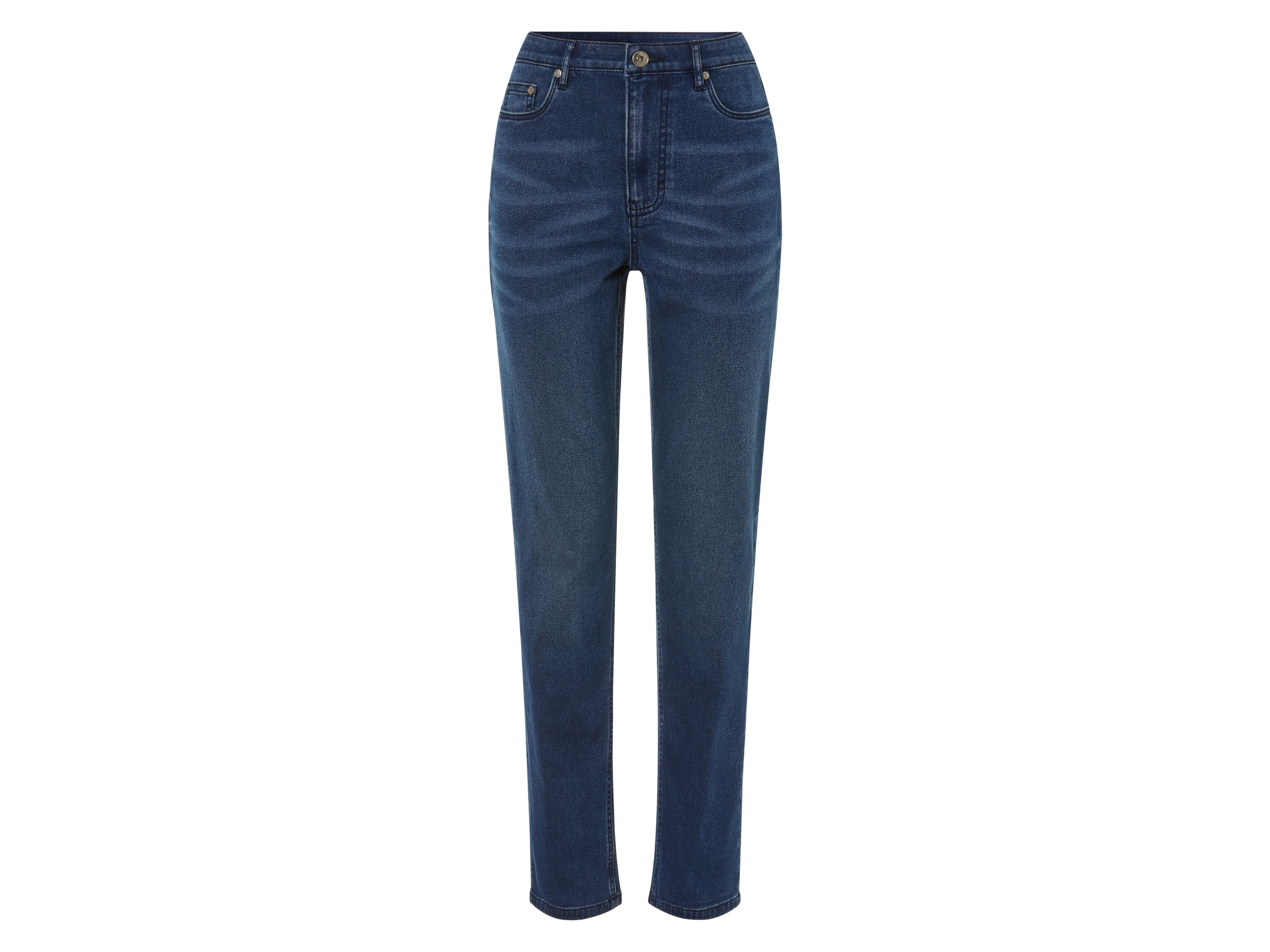 ESMARA® Jeansy damskie straight fit, termiczne 