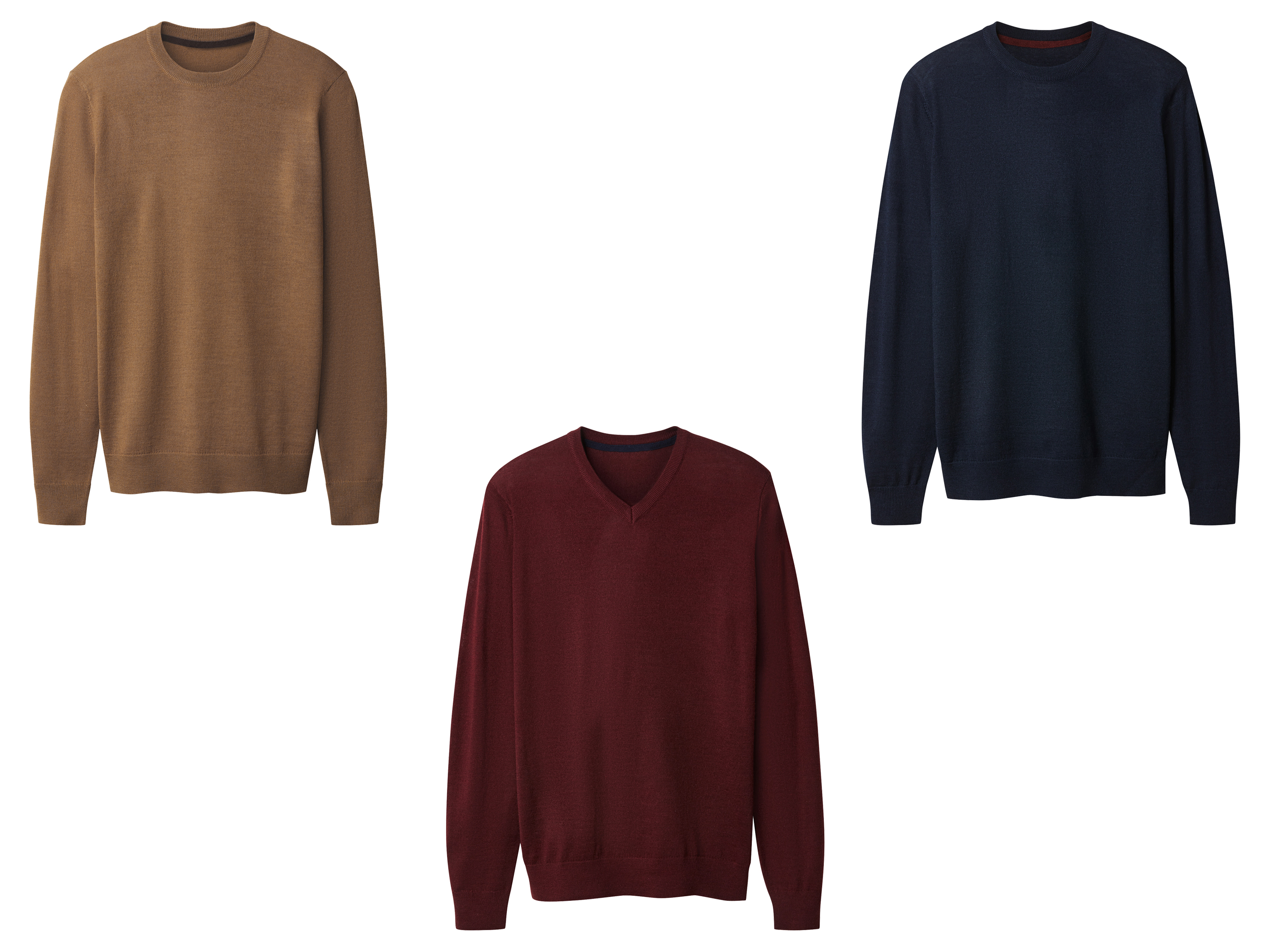 ESMARA MEN Sweter męski premium z wełną merino