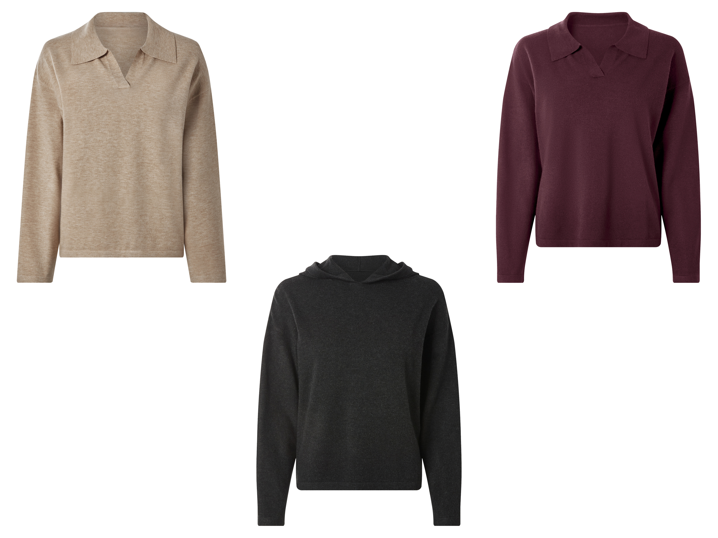ESMARA® Sweter damski z dzianiny 