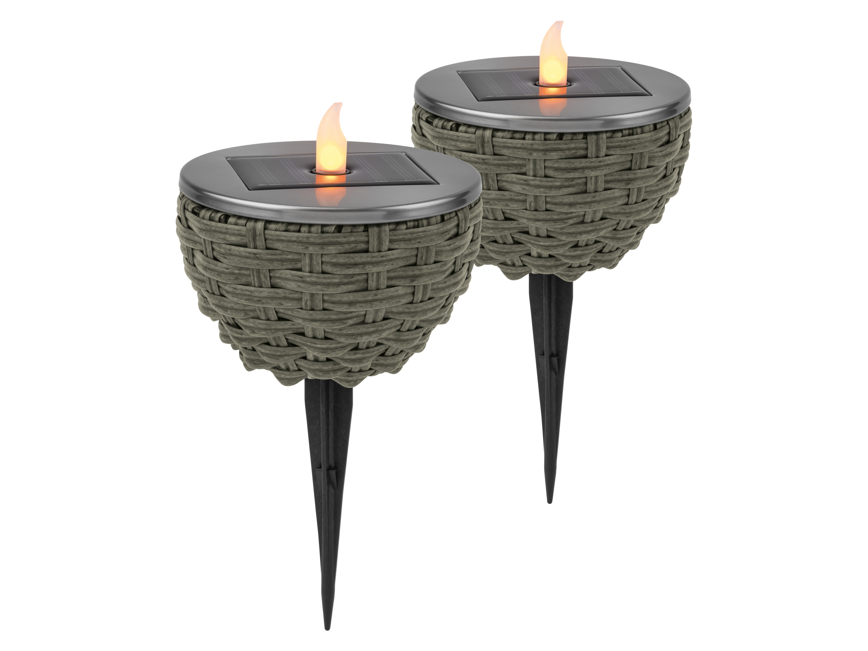 LIVARNO® Lampa solarna LED / Lampy solarne LED (Solarna lampa stołowa LED 2 szt.)