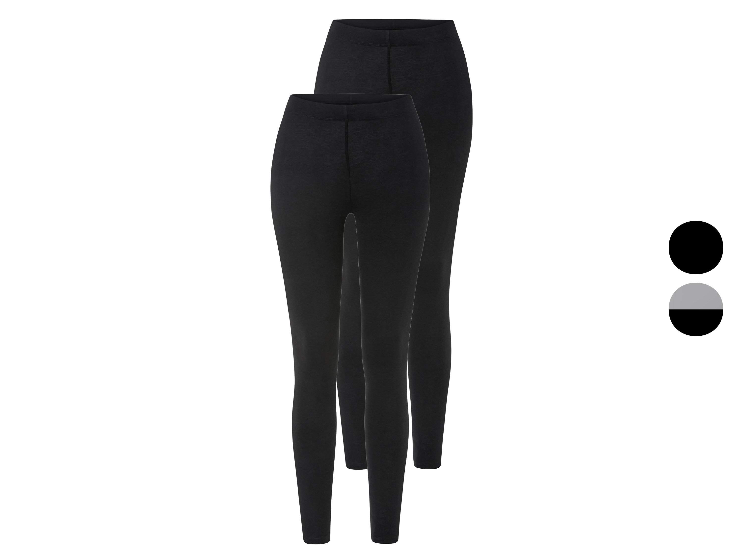 ESMARA® Legginsy damskie z bawełny organicznej, 2 pary