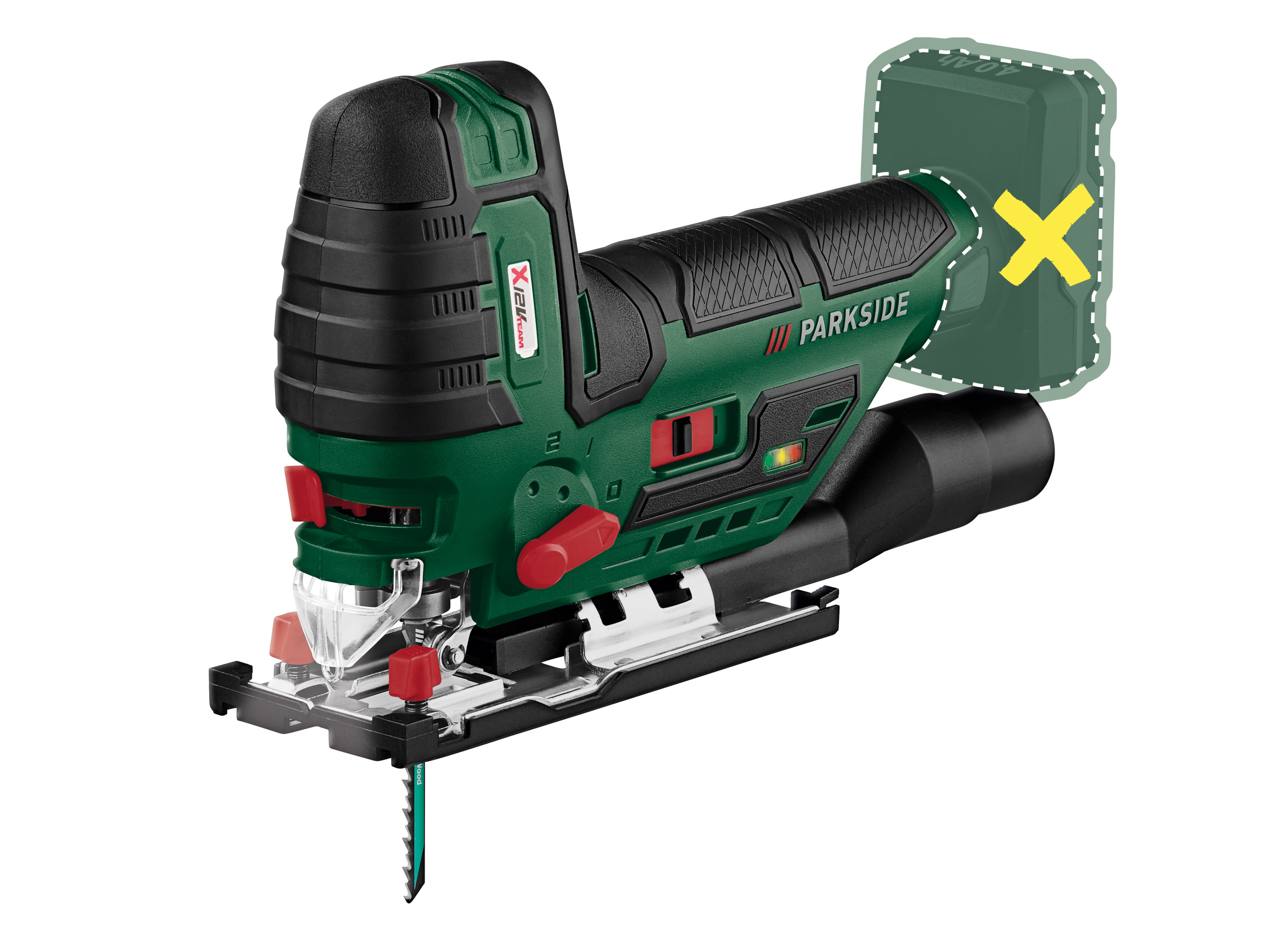 PARKSIDE® Akumulatorowa wyrzynarka PSTKA 12 B3, 12 V (bez akumulatora i ładowarki)