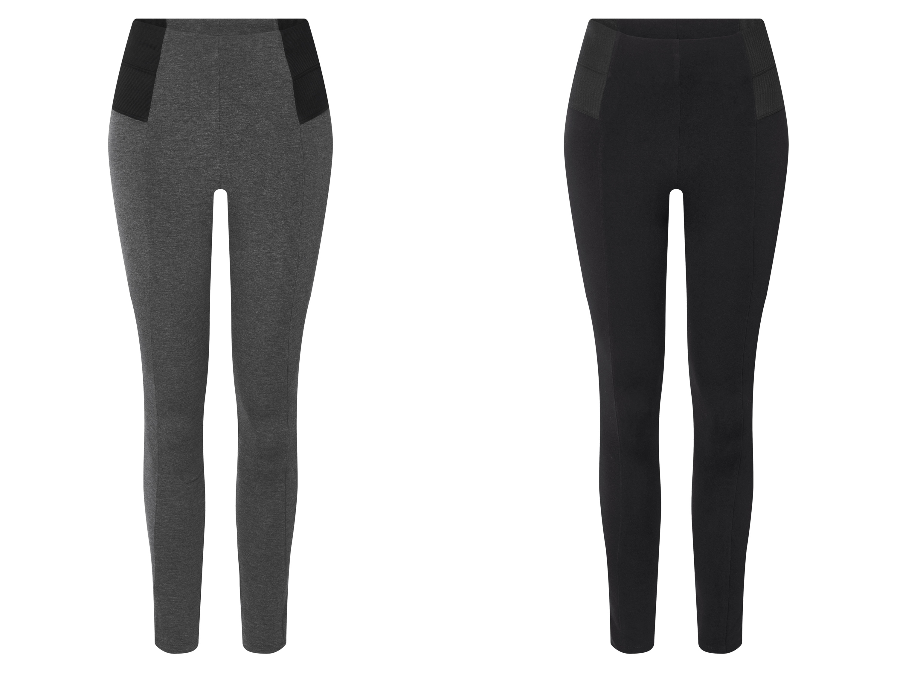 ESMARA® Jegginsy modelujące damskie PLUS SIZE XXL z wysokim stanem