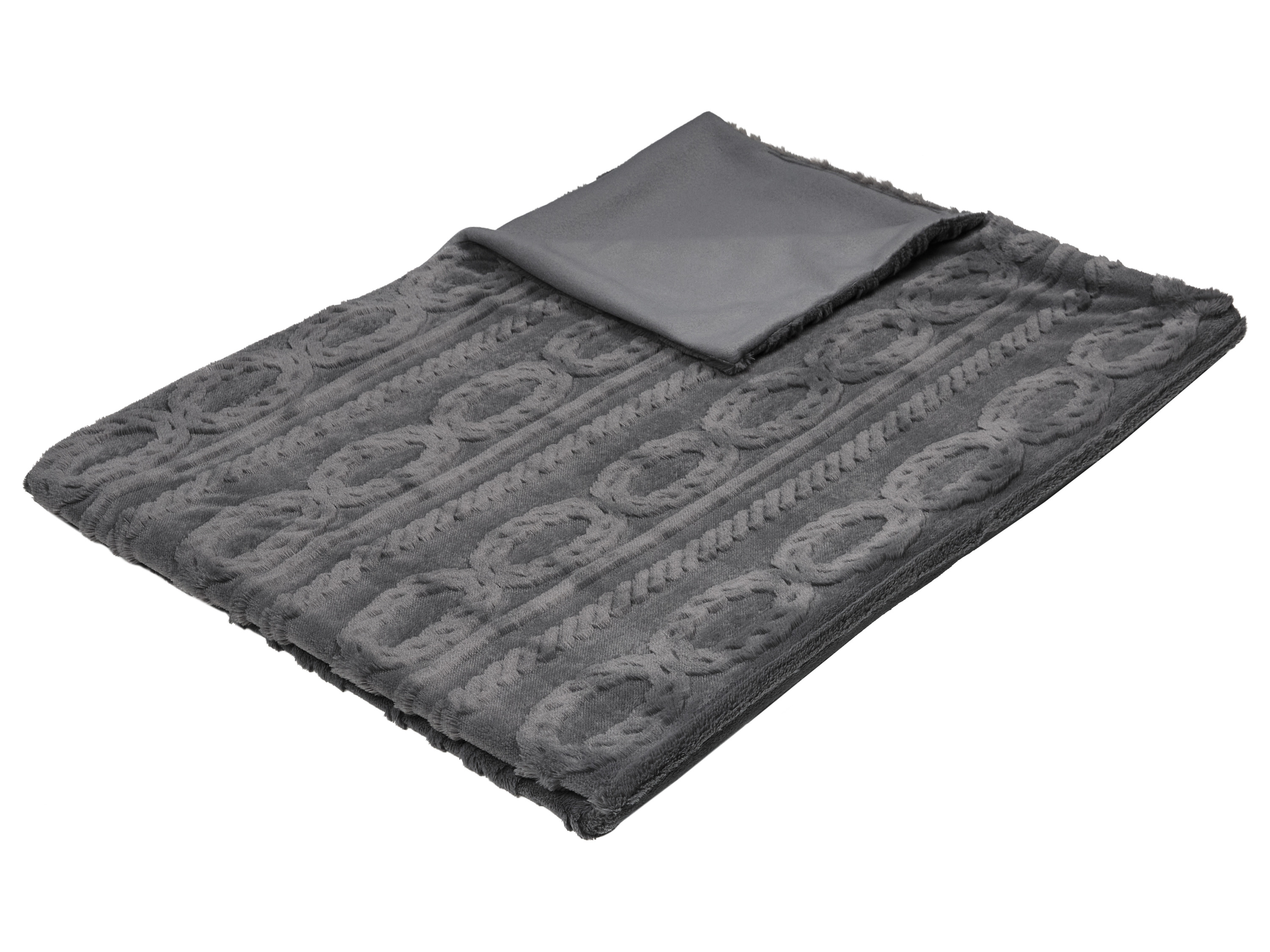 LIVARNO® Koc, 130 x 170 cm (Antracytowy)