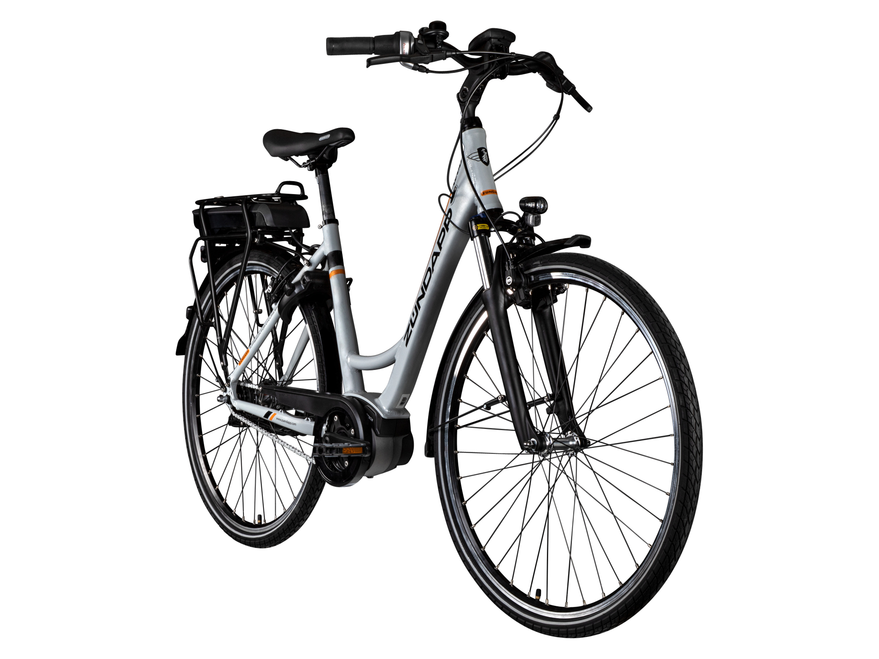 ZÜNDAPP Rower elektryczny miejski »X200«, 28 cali (Srebrny)