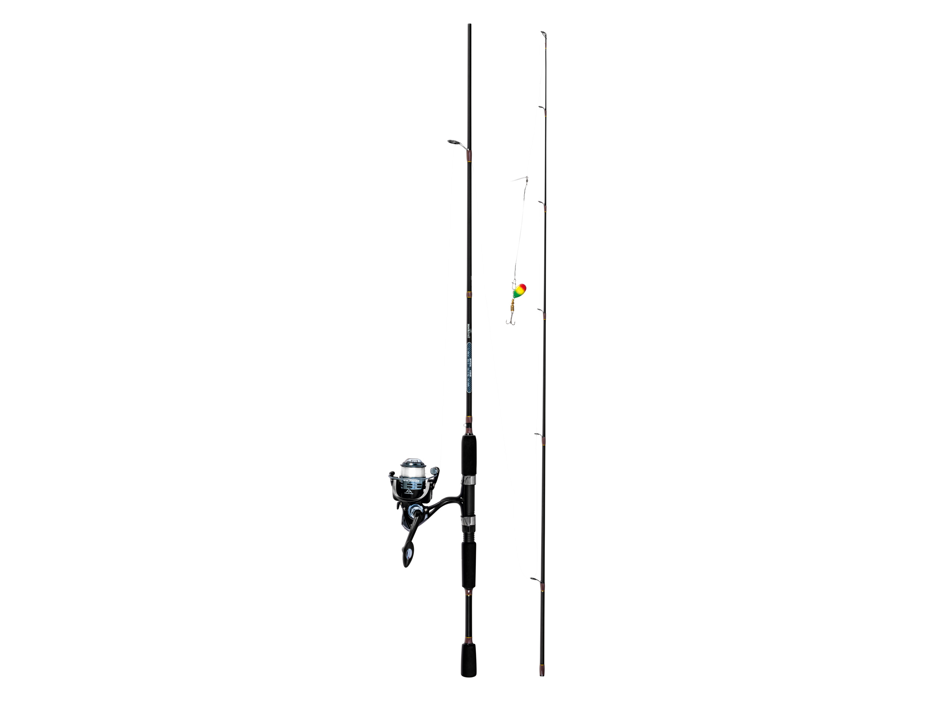 ROCKTRAIL Zestaw wędkarski Carbon (Spin 198-2-WG)