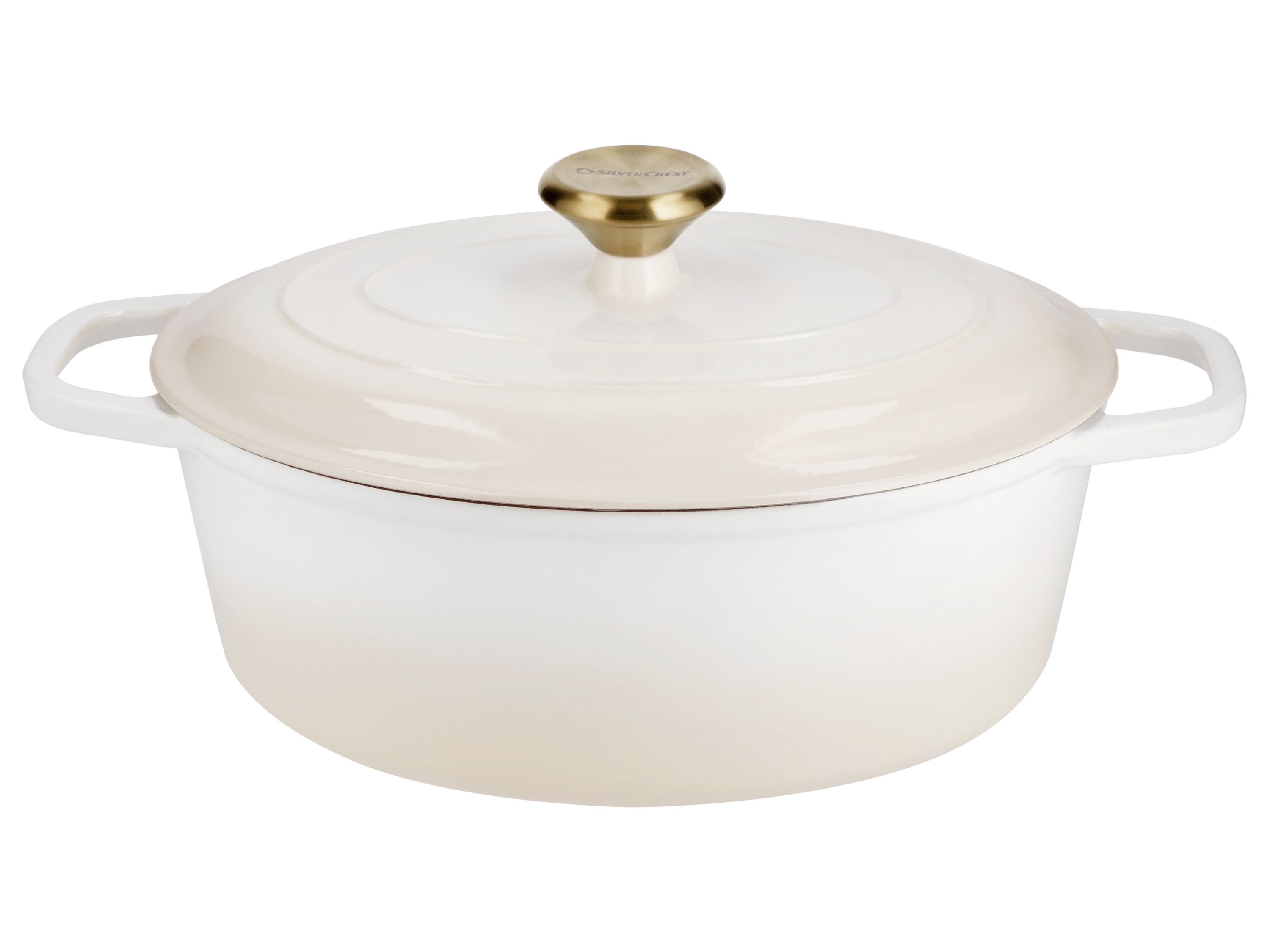 SILVERCREST® Żeliwna brytfanna Premium, Ø 29 cm (Beżowy)