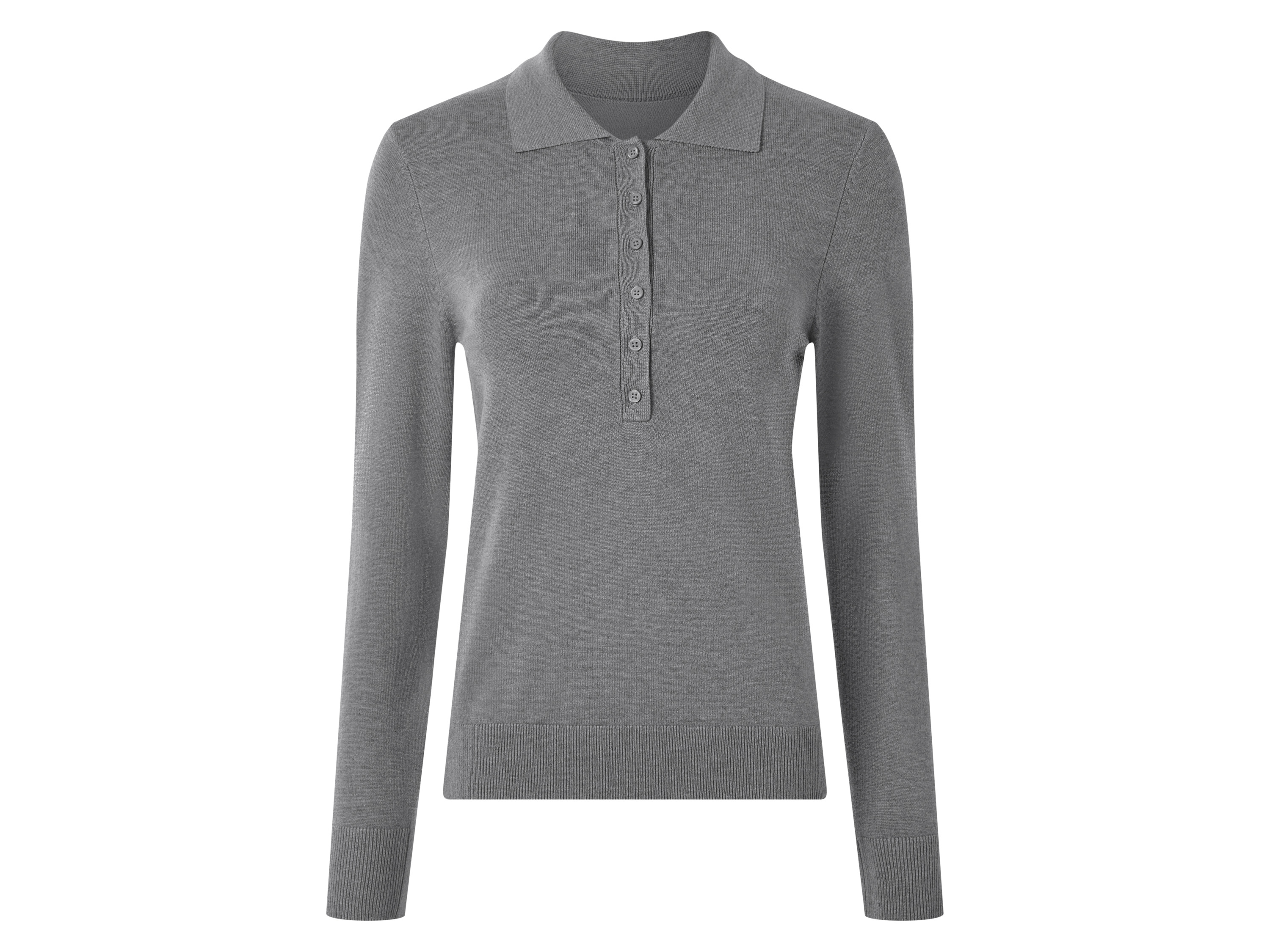 ESMARA® Sweter polo z cienkiej dzianiny z wiskozą 