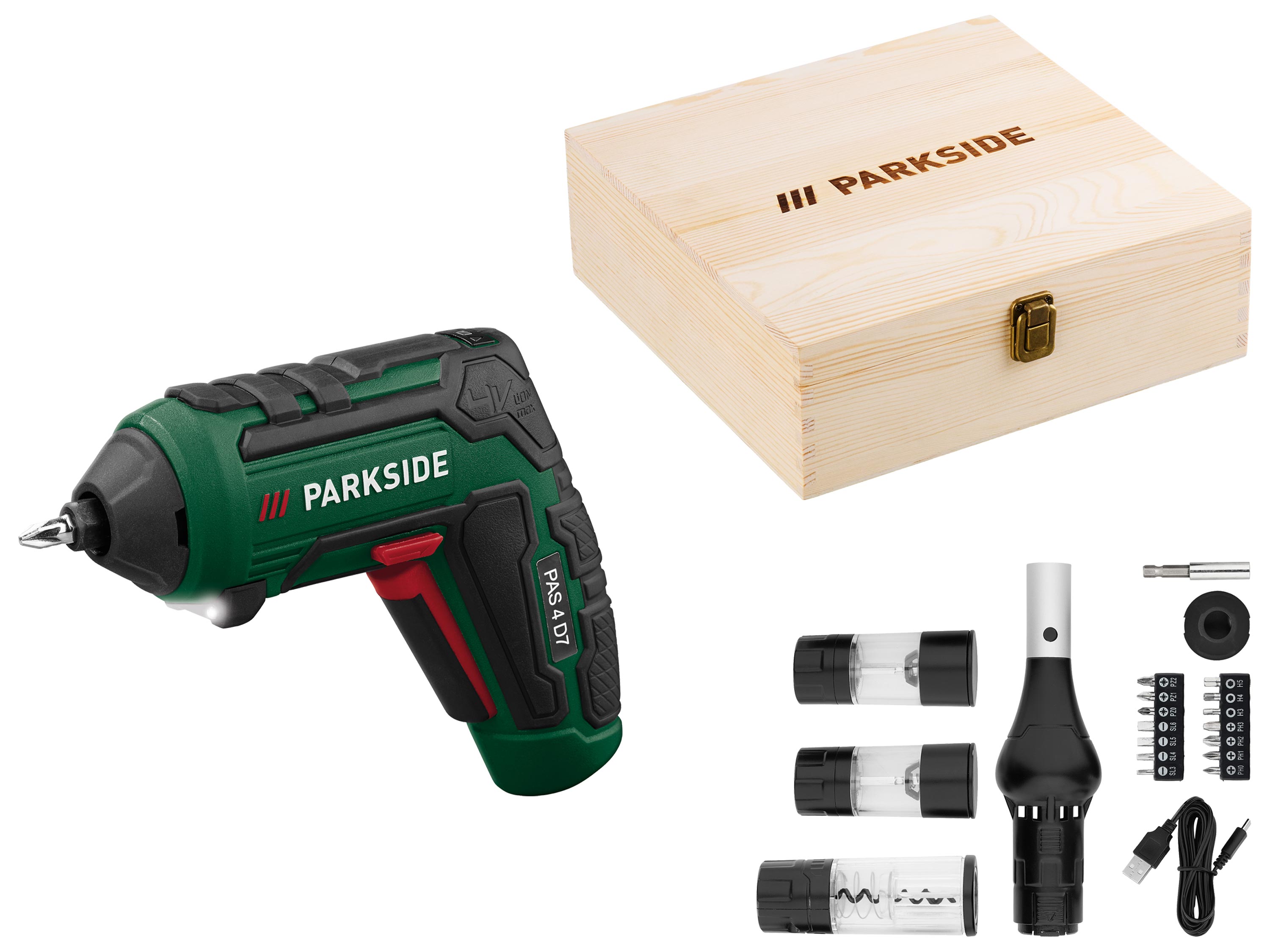 PARKSIDE® Wielofunkcyjna wkrętarka, z akcesoriami do grilla, 4 V