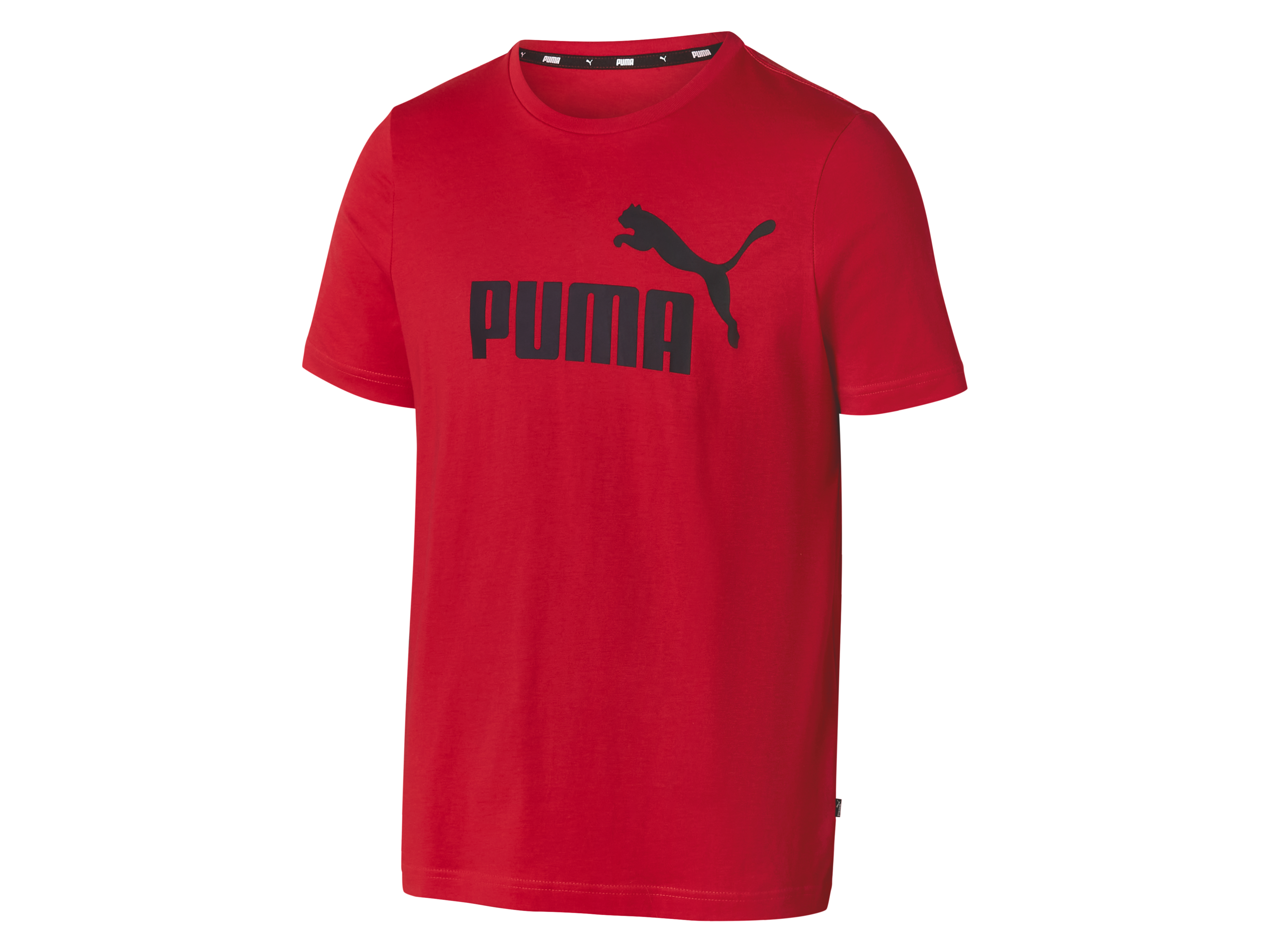 PUMA T-shirt męski z bawełny (Czerwony, L)