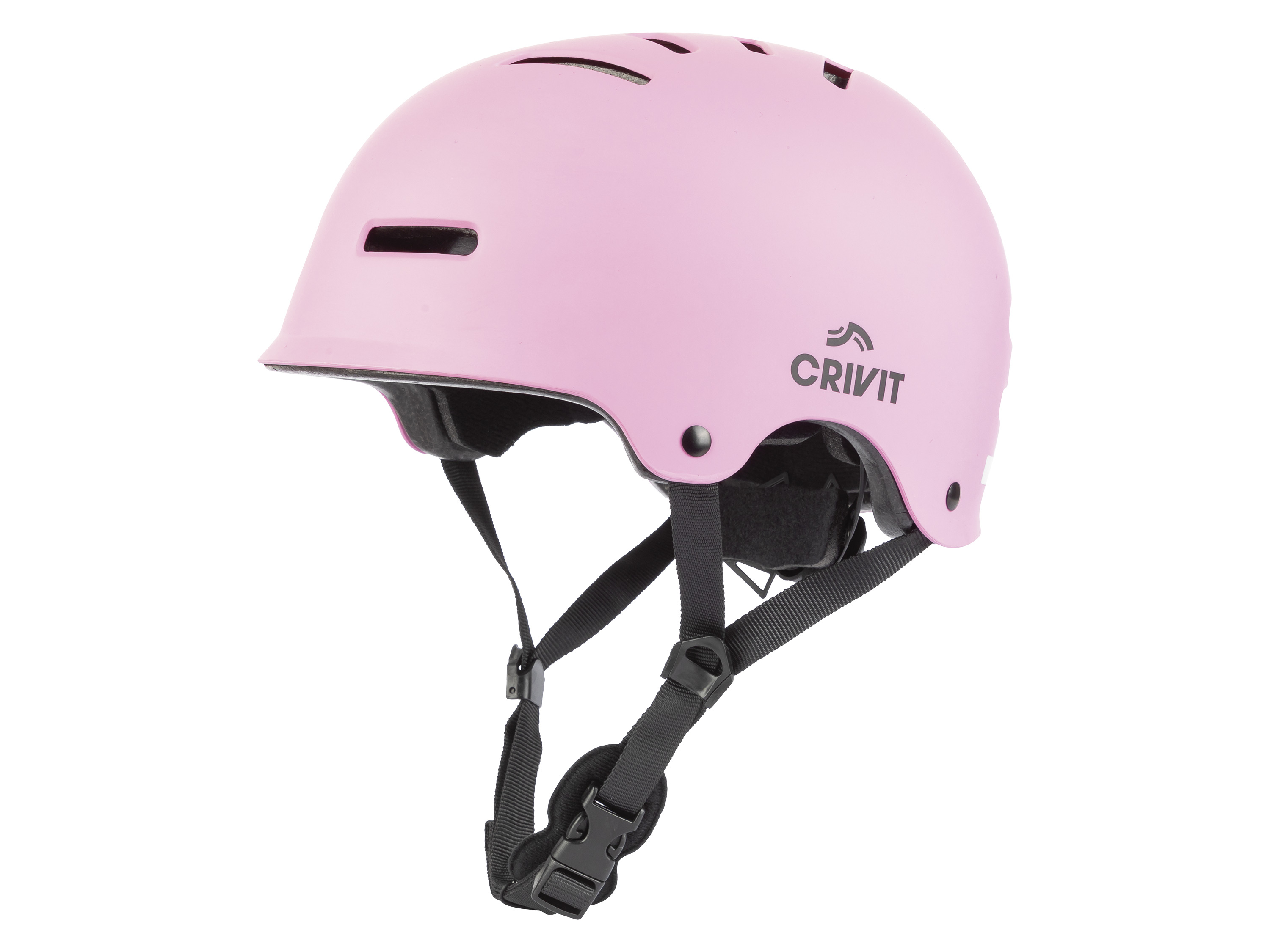 CRIVIT Kask dziecięcy do jazdy na rolkach, z diodami LED (Fioletowy, L/XL)