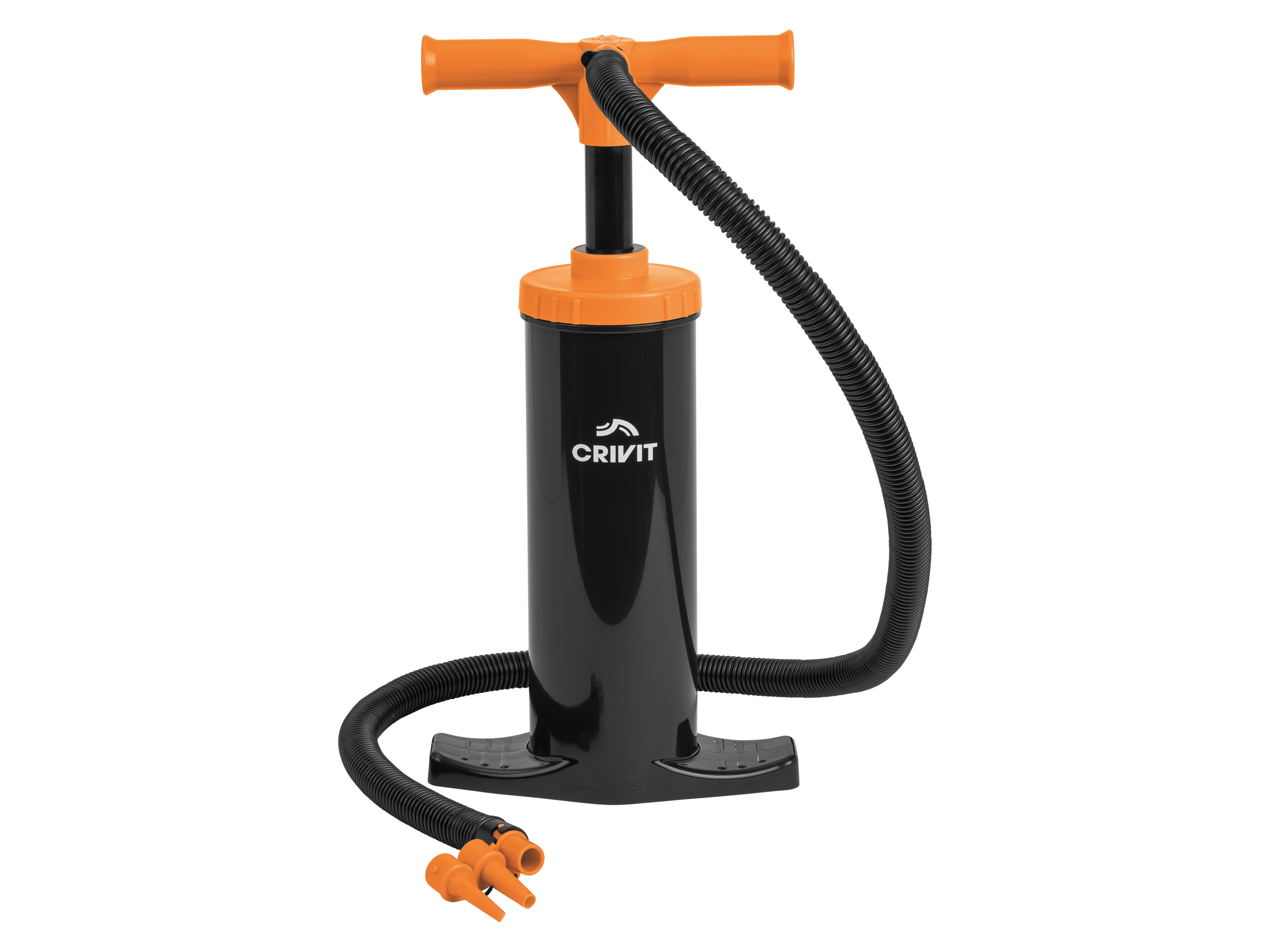 CRIVIT Pompka podłogowa lub nożna (Pompka powietrza dwusuwowa 2 x 1,4 l)