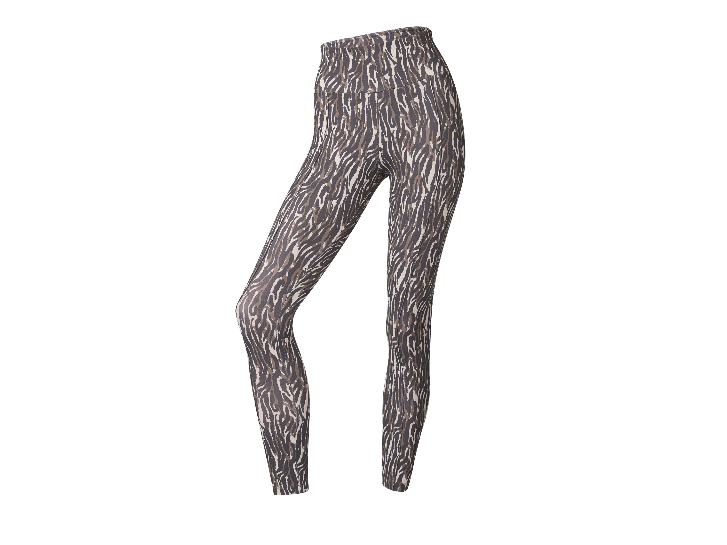 CRIVIT Legginsy sportowe damskie (Wzorzysty/brązowy, L(44/46))