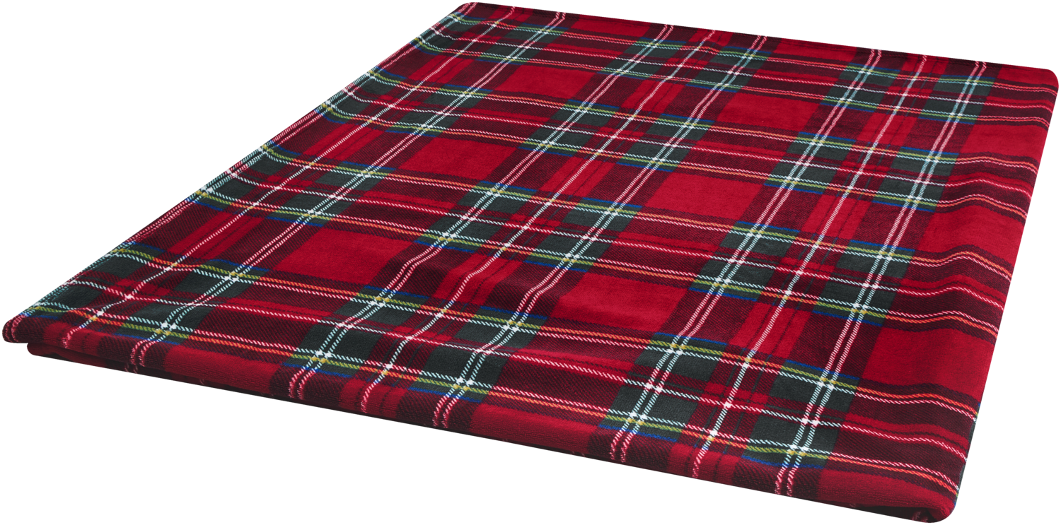 LIVARNO® Koc z mikrofibry, 180x220 cm (Czerwony)