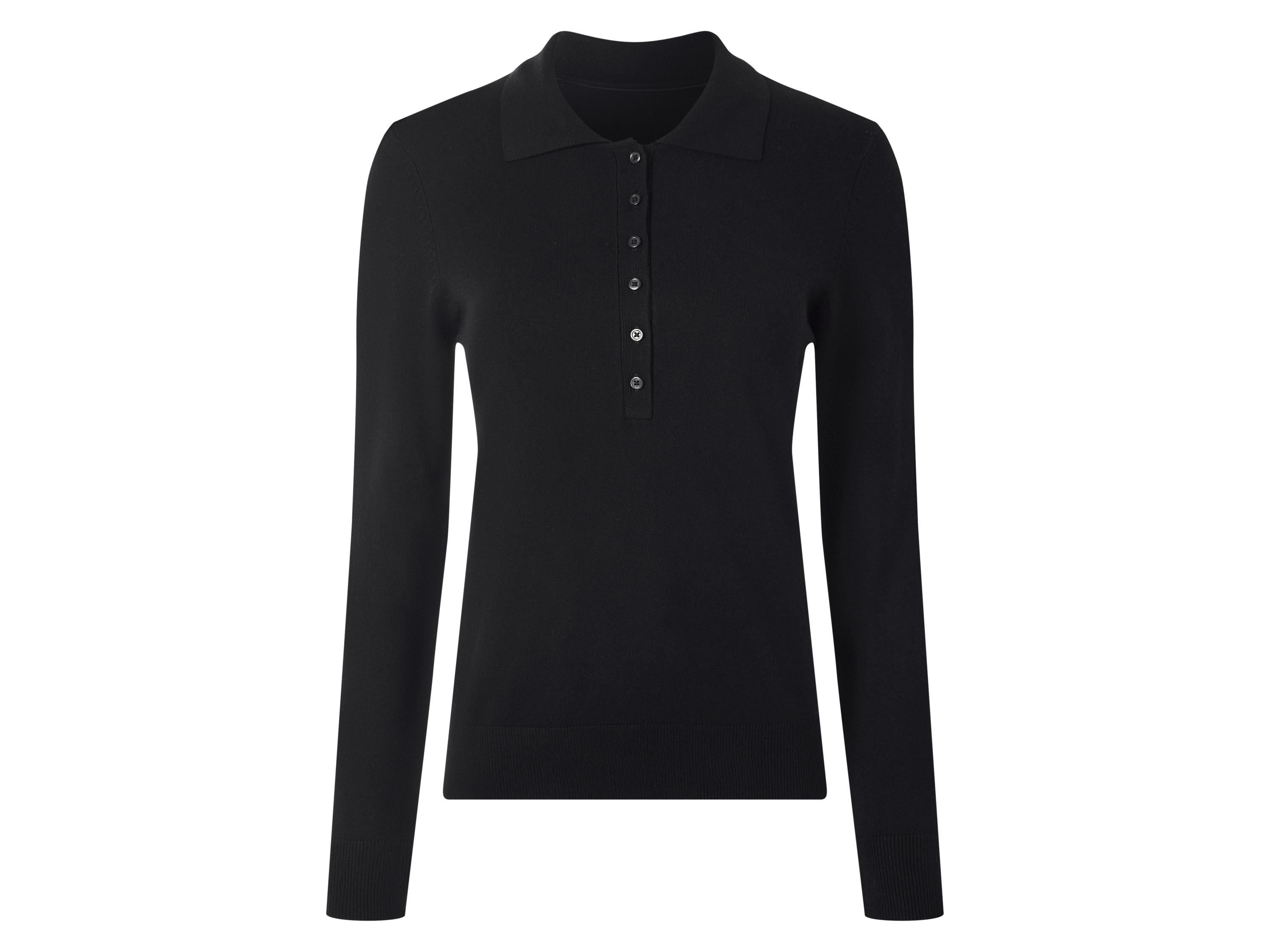 ESMARA® Sweter polo z cienkiej dzianiny z wiskozą 