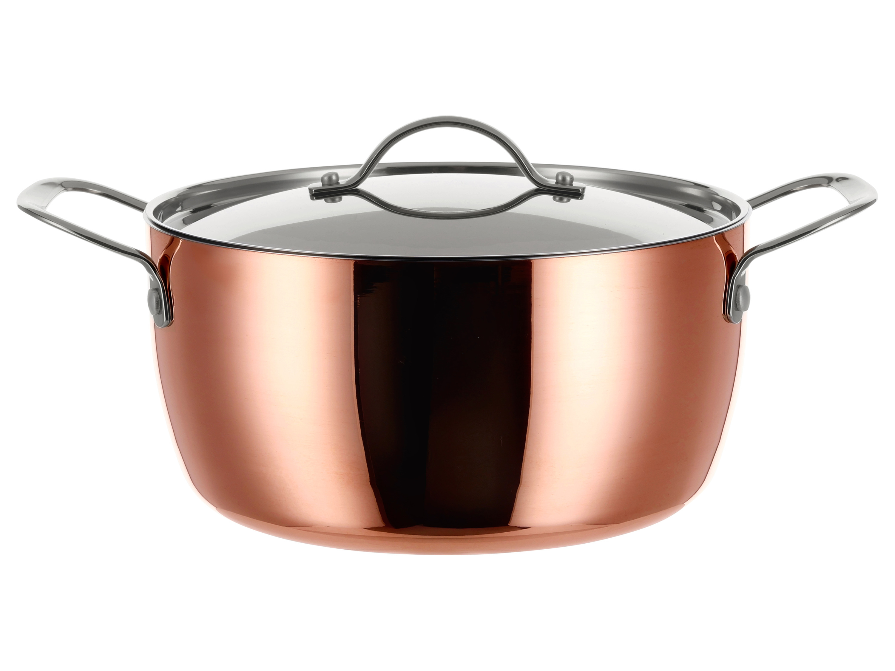 SILVERCREST® Garnek z powłoką miedzianą z pokrywką, Ø 24 cm