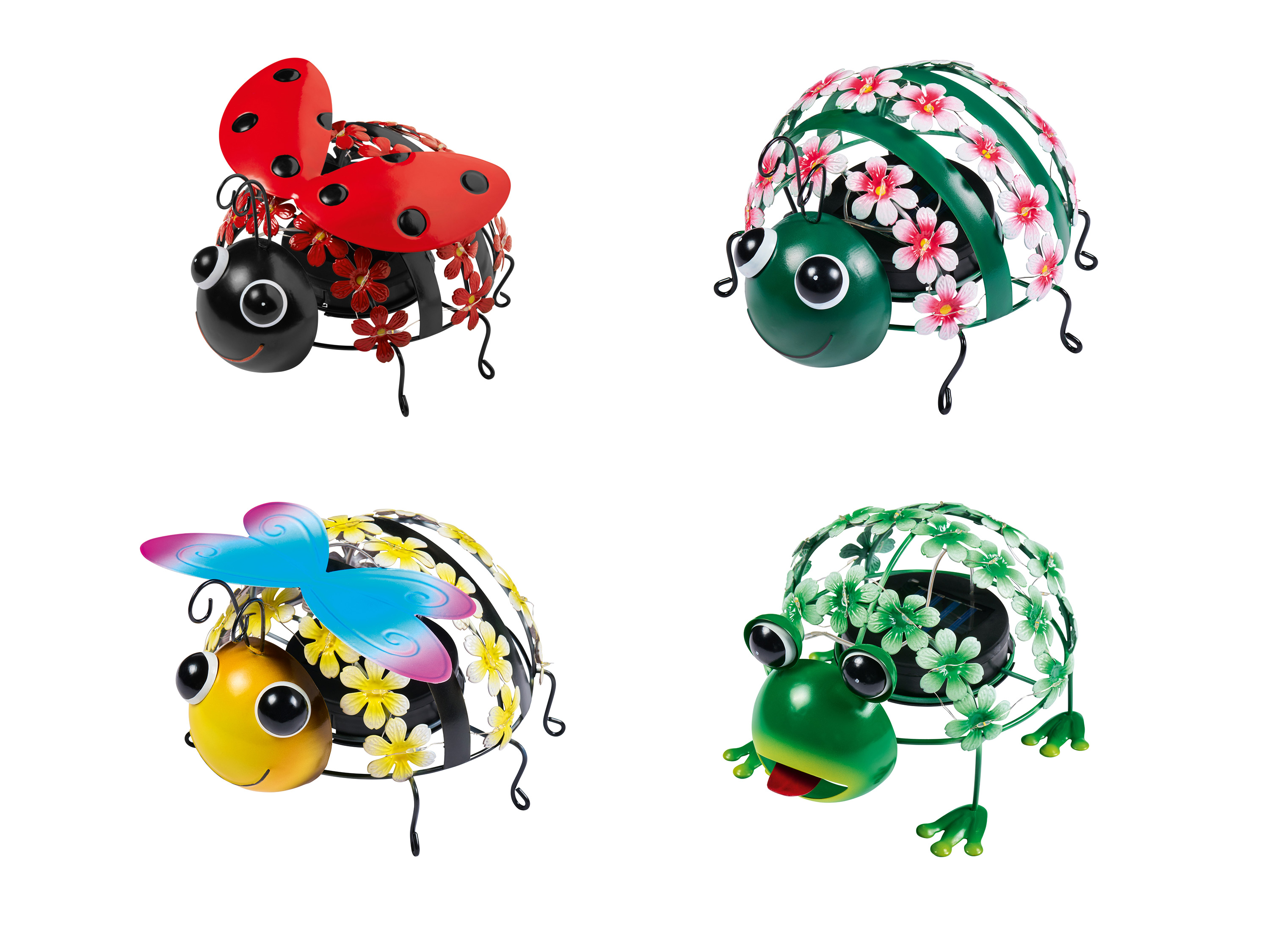 LIVARNO HOME Figurki ogrodowe LED, z solarnymi diodami