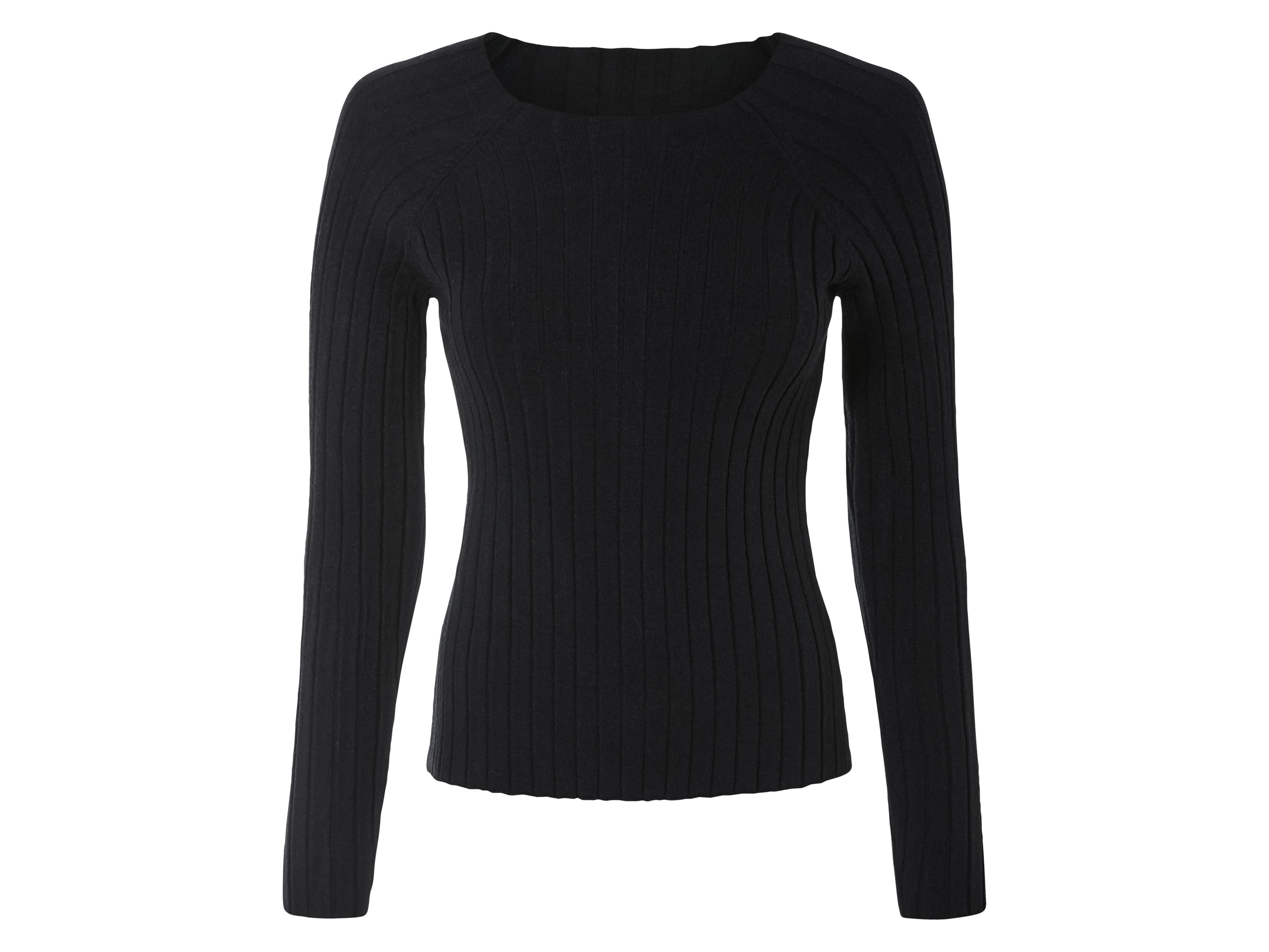 ESMARA® Sweter damski z dzianiny prążkowanej	 
