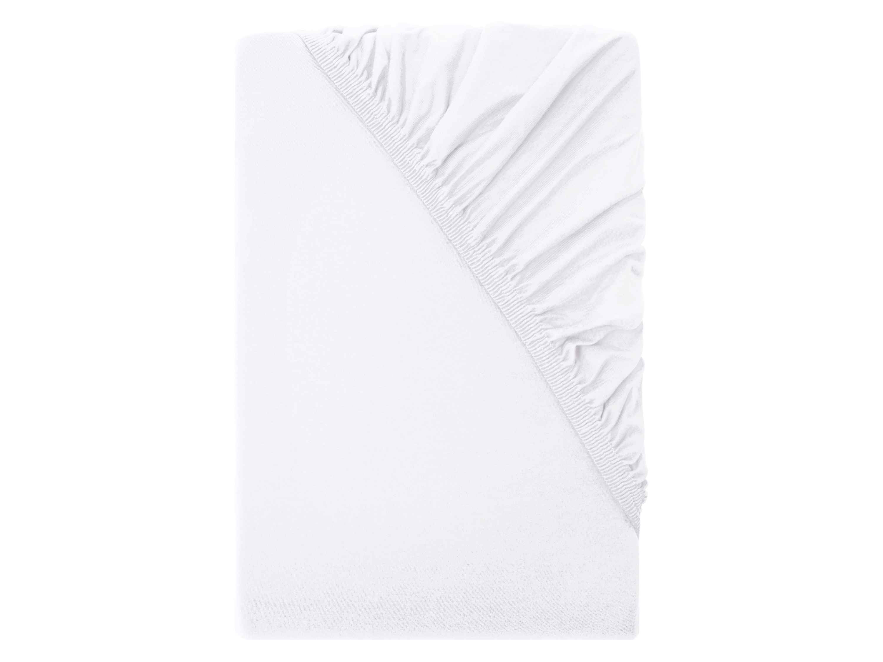 LIVARNO® Prześcieradło z dżerseju z gumką na materac typu boxspring, 140-160 x 200 cm (Biały)