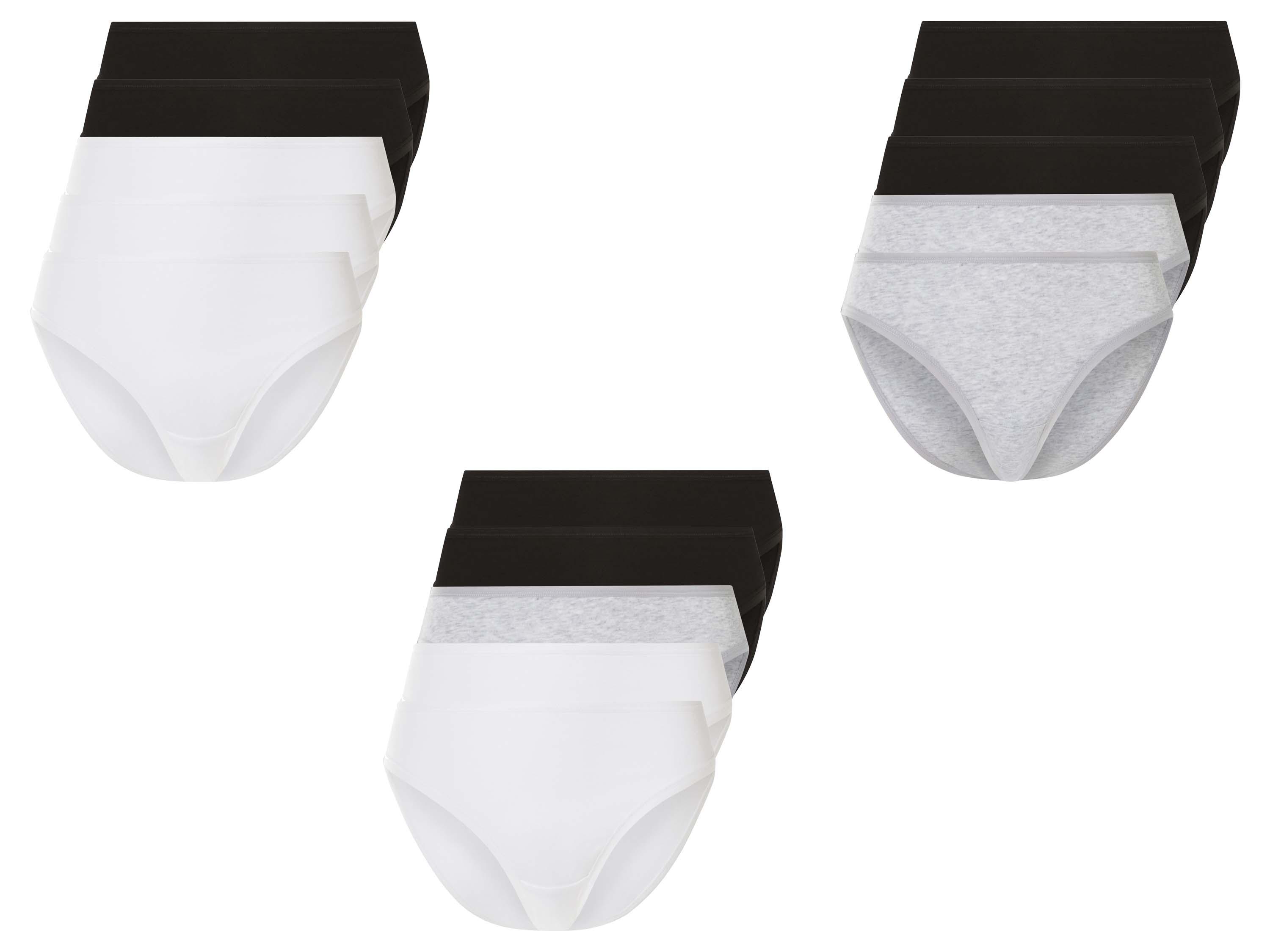 ESMARA® Figi damskie z bawełną, 5 par