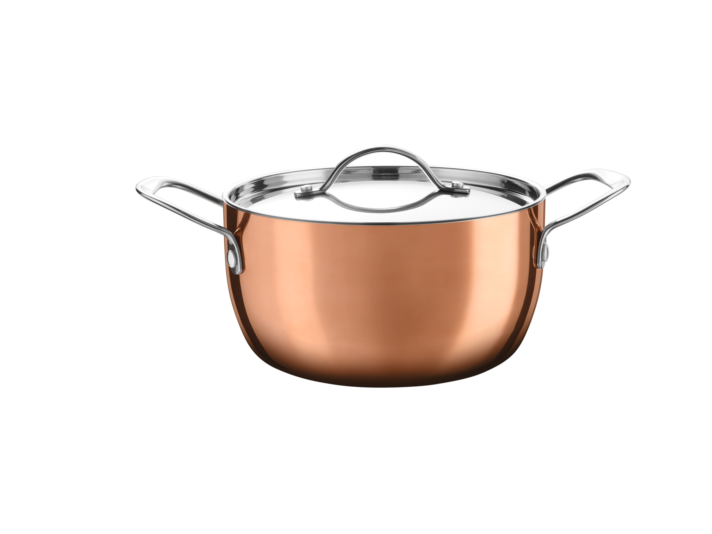 SILVERCREST® Garnek premium ze stali szlachetnej z warstwą miedzi, Ø 20 cm