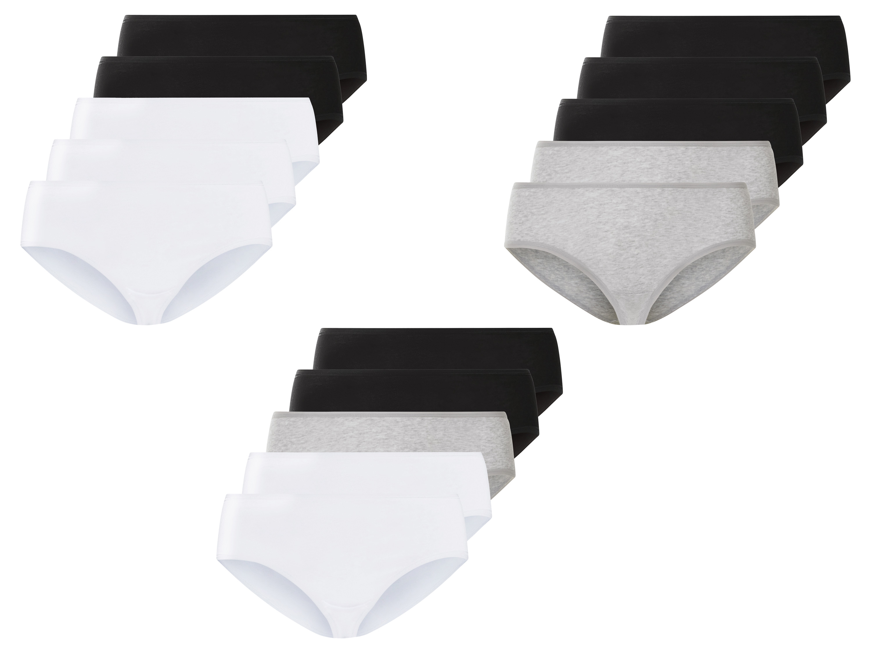ESMARA® Figi damskie z bawełną, 5 pary