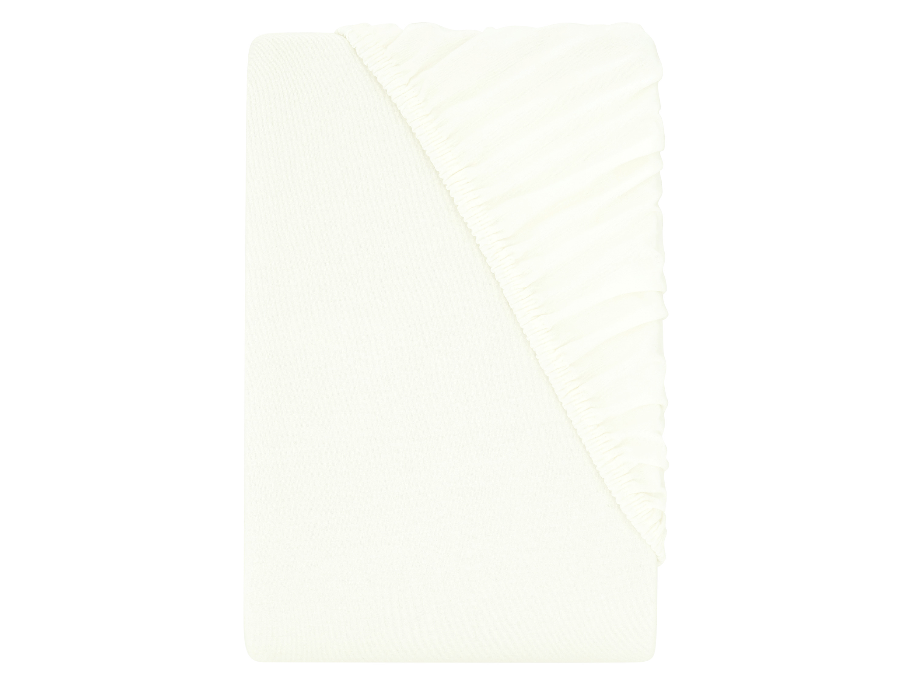LIVARNO® Prześcieradło z dżerseju z gumką , 180-200 x 200 cm (Biały)