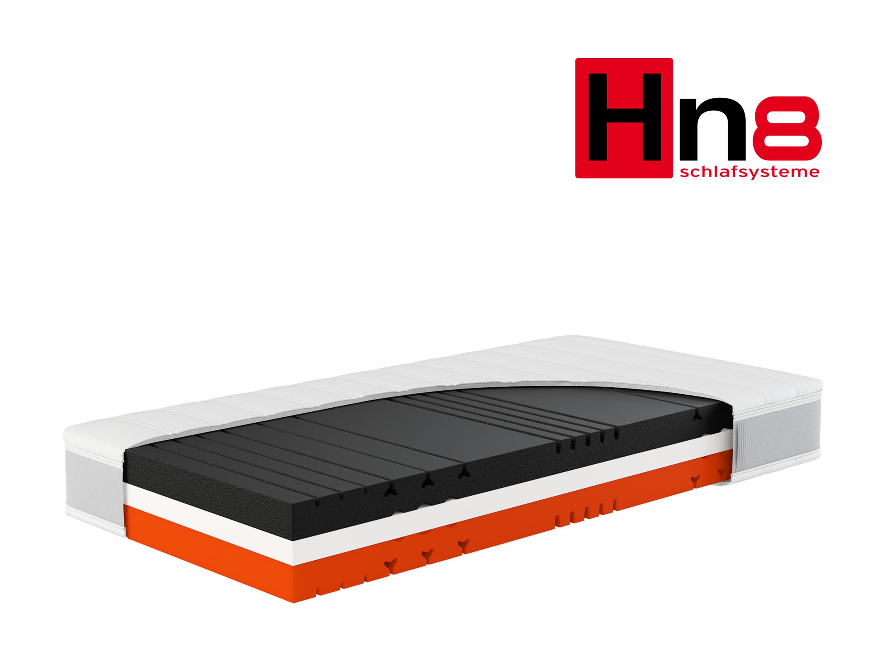 HN8 SCHLAFSYSTEME Materac piankowy 7-strefowy Sleep Balance Pro (H2/H3, 120 x 200 cm)