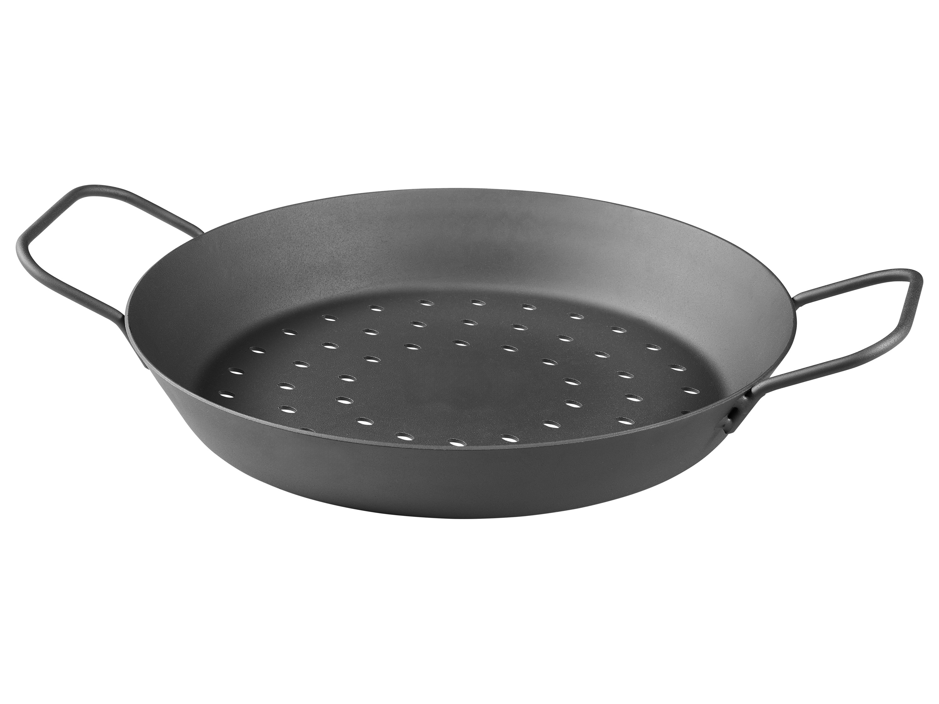GRILLMEISTER Patelnia do grillowania (Patelnia żelazna Ø 28 cm, dziurkowana)