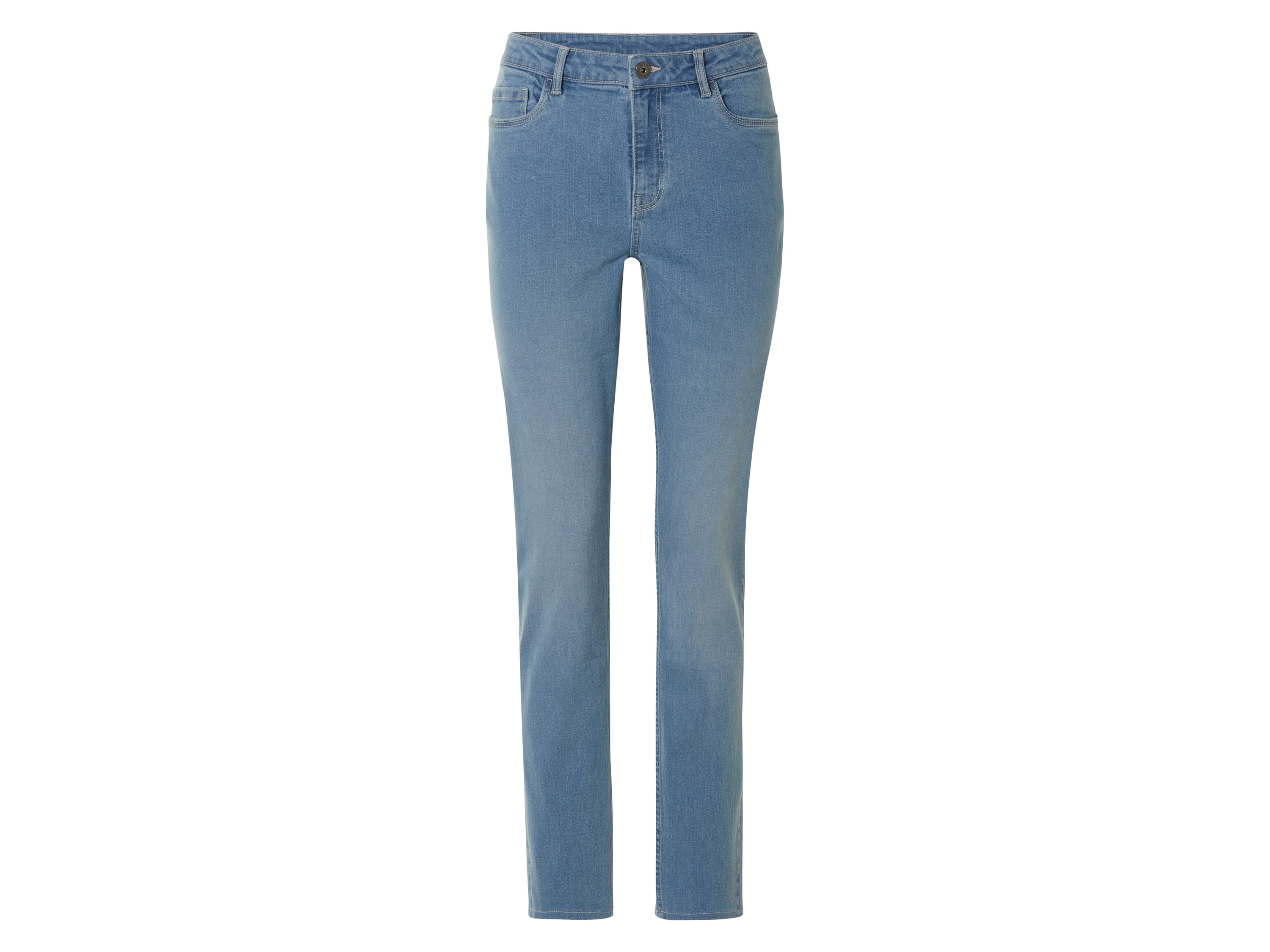 ESMARA® Damskie jeansy, Straight Fit, z wysokim stanem. 