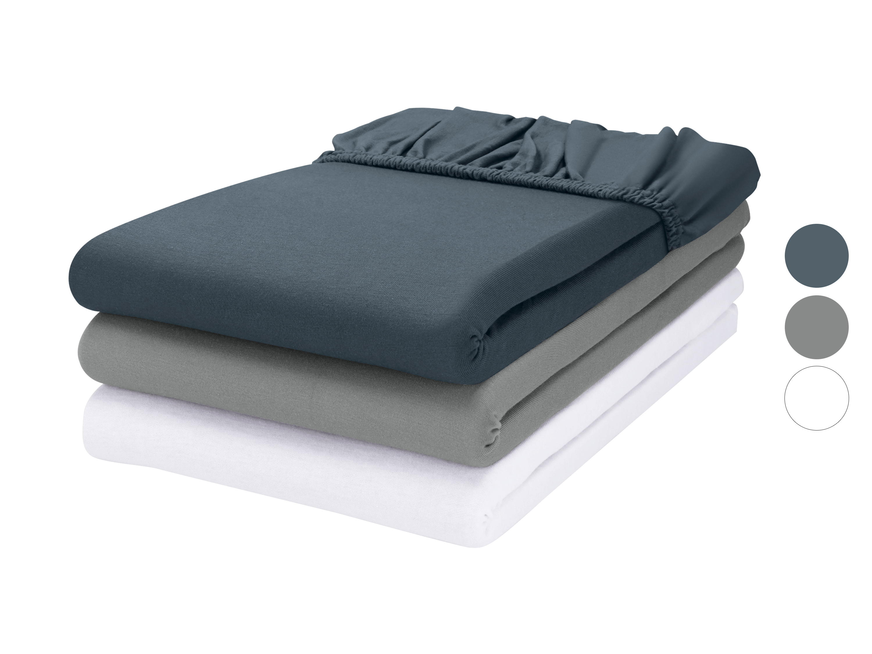 LIVARNO® Prześcieradło z dżerseju z gumką, 90-100 x 200 cm