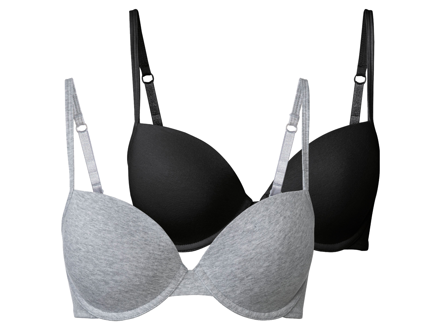 ESMARA® Biustonosze damskie z fiszbinami, 2 sztuki