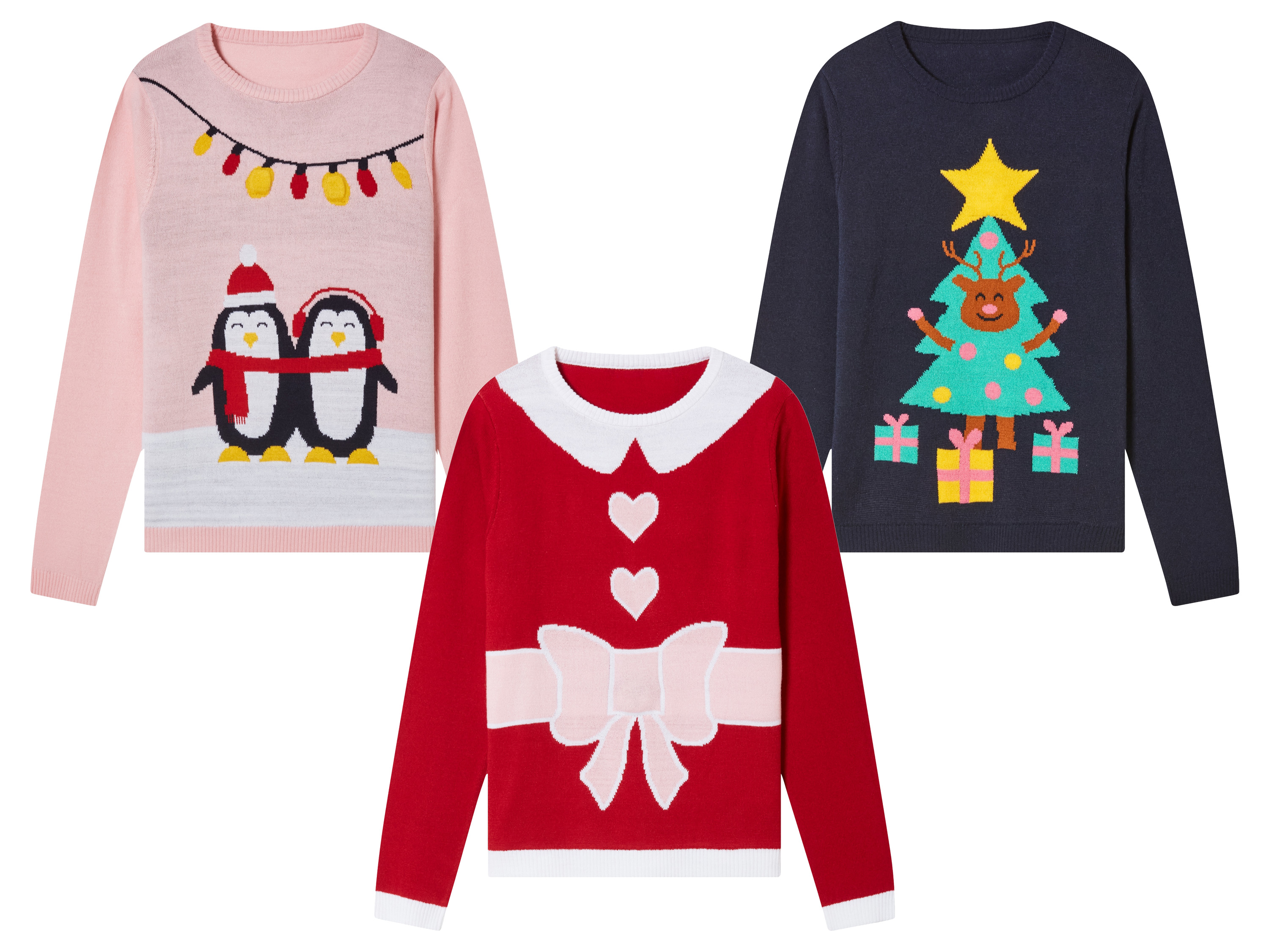 PEPPERTS!® Świąteczny sweter dziewczęcy LED