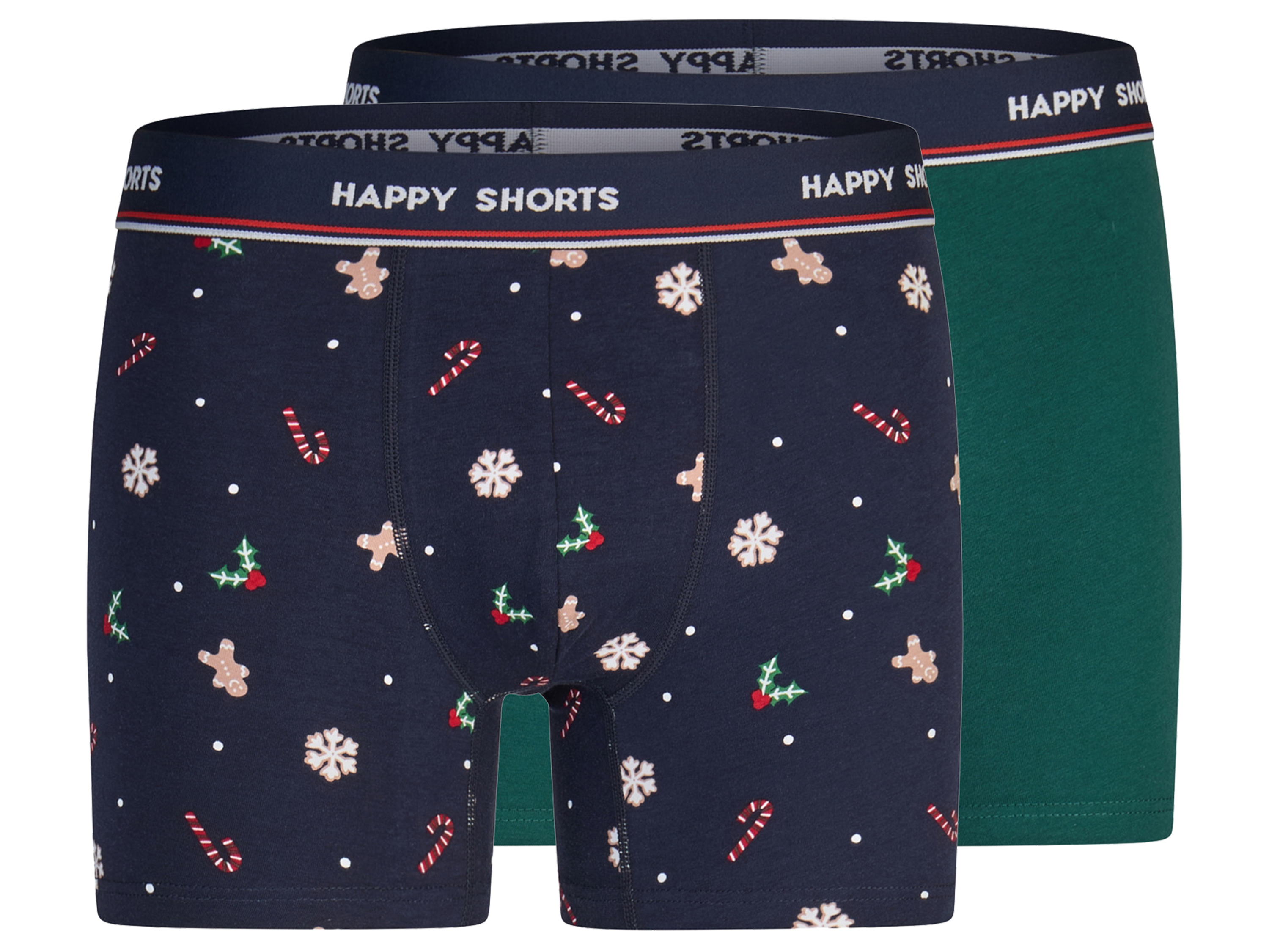 HAPPY SHORTS Bokserki męskie z bawełną, 2 pary 