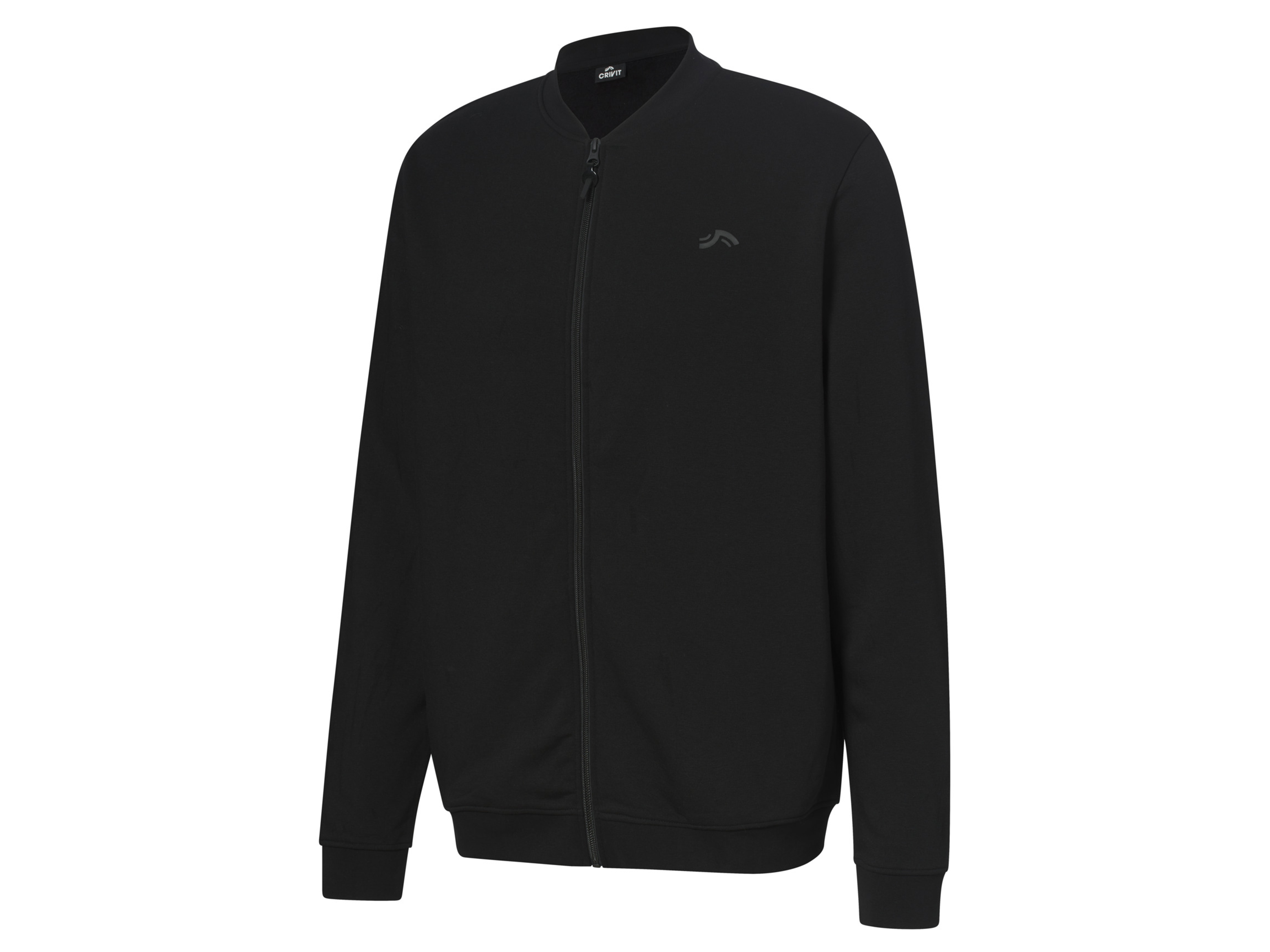 CRIVIT Bluza dresowa męska z technologią HeiQ Mint (Czarny, XL (56/58))