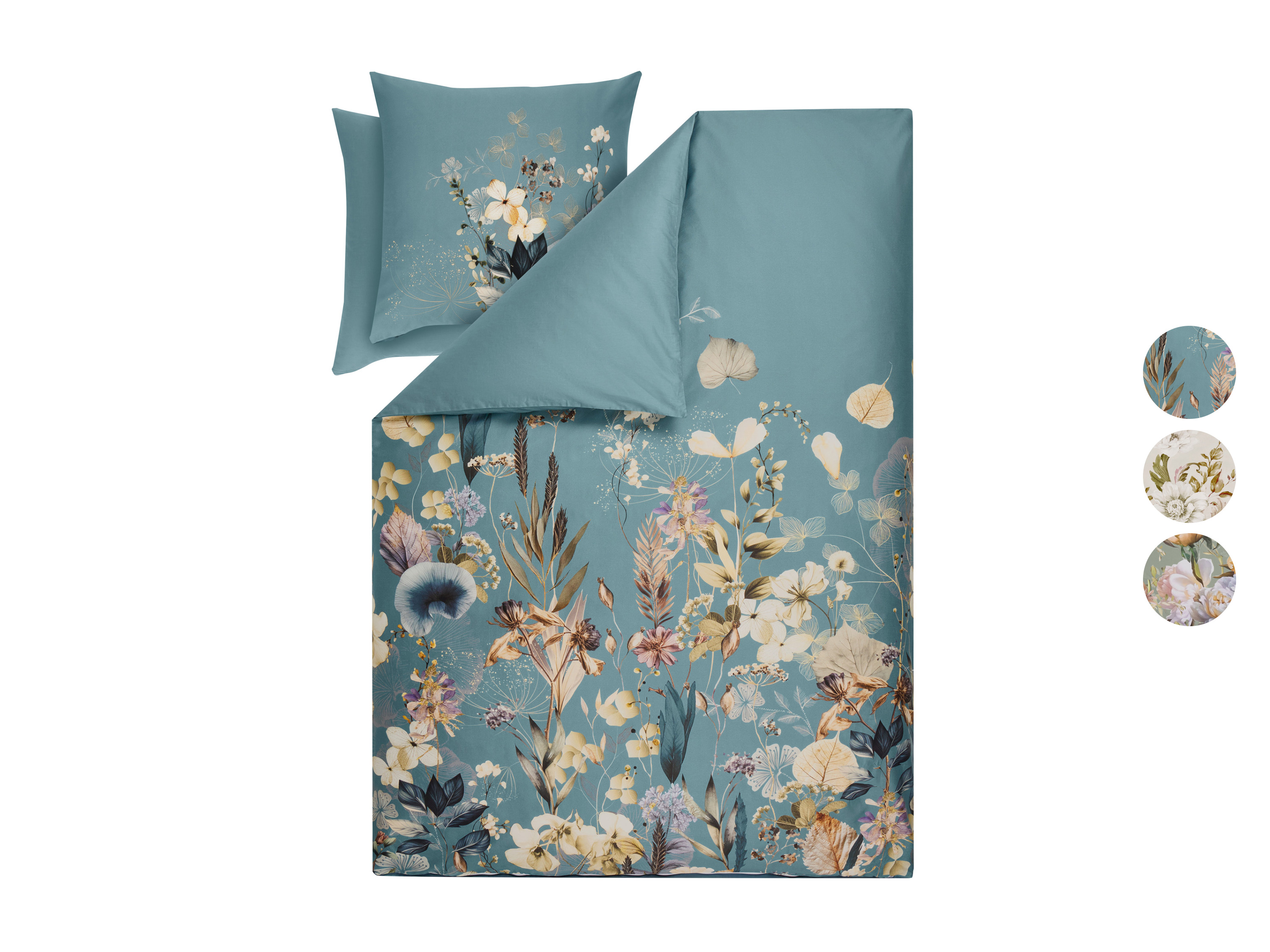 LIVARNO® Dwustronna pościel satynowa, 160 x 200 cm